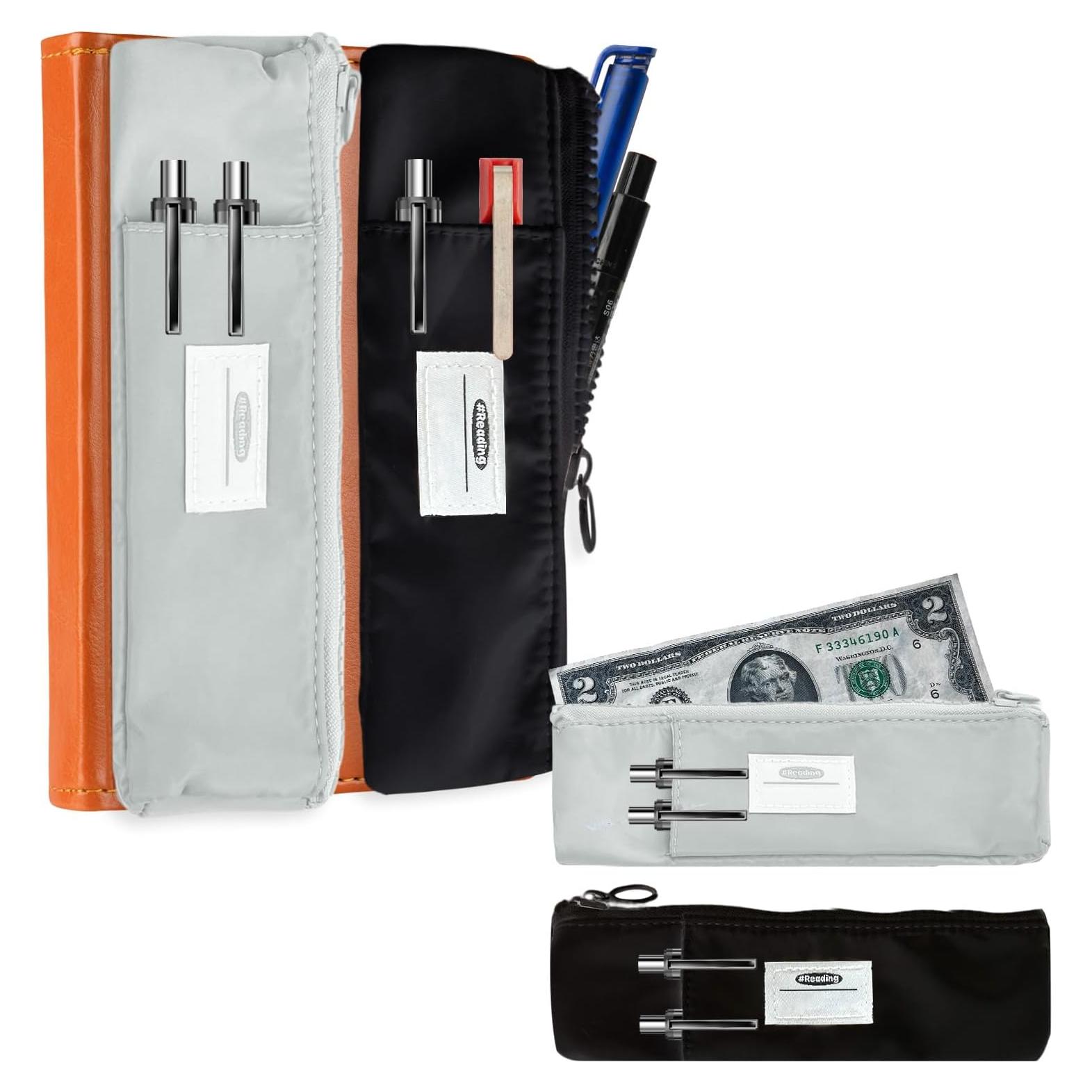 Organizador de Lectura KKONHII 2PCS Bolsa Doble Capa 4.1x5.1cm