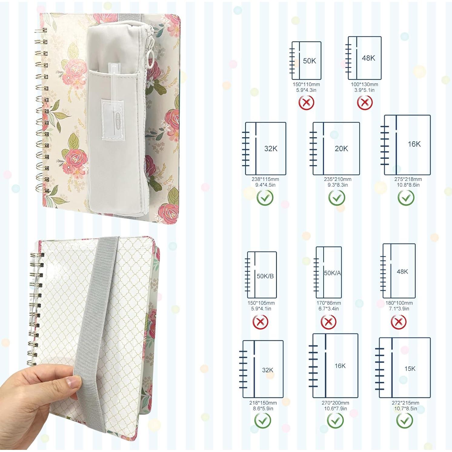 Organizador de Lectura KKONHII 2PCS Bolsa Doble Capa 4.1x5.1cm