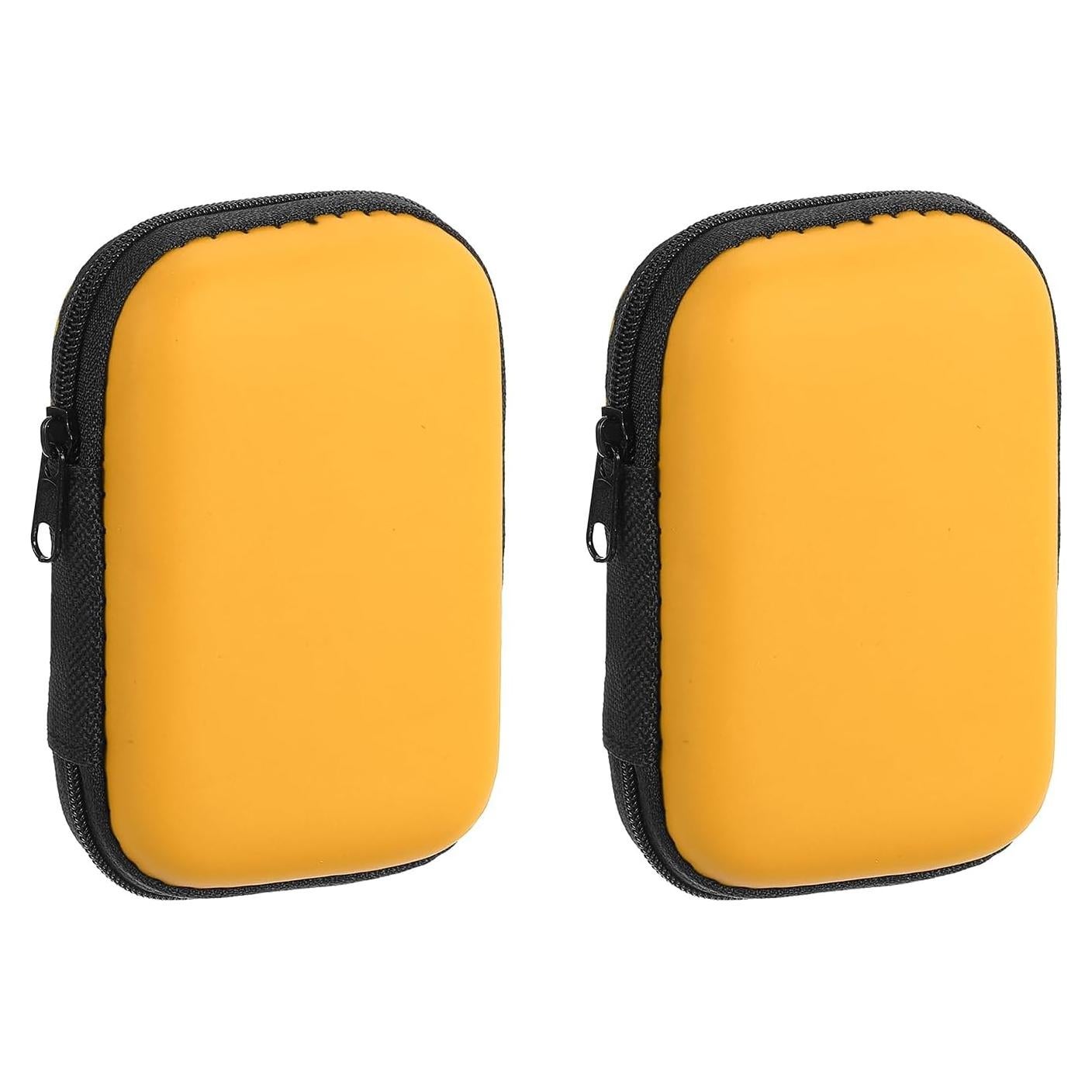 Funda para Auriculares HARFINGTON Amarilla EVA Organizador