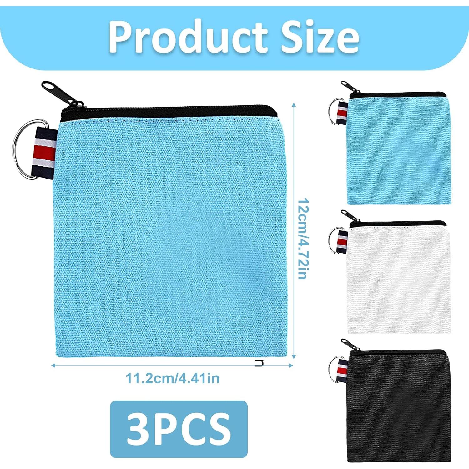 Paquete de 3 Bolsas de Lona Pequeñas con Cierre CZMZHFC