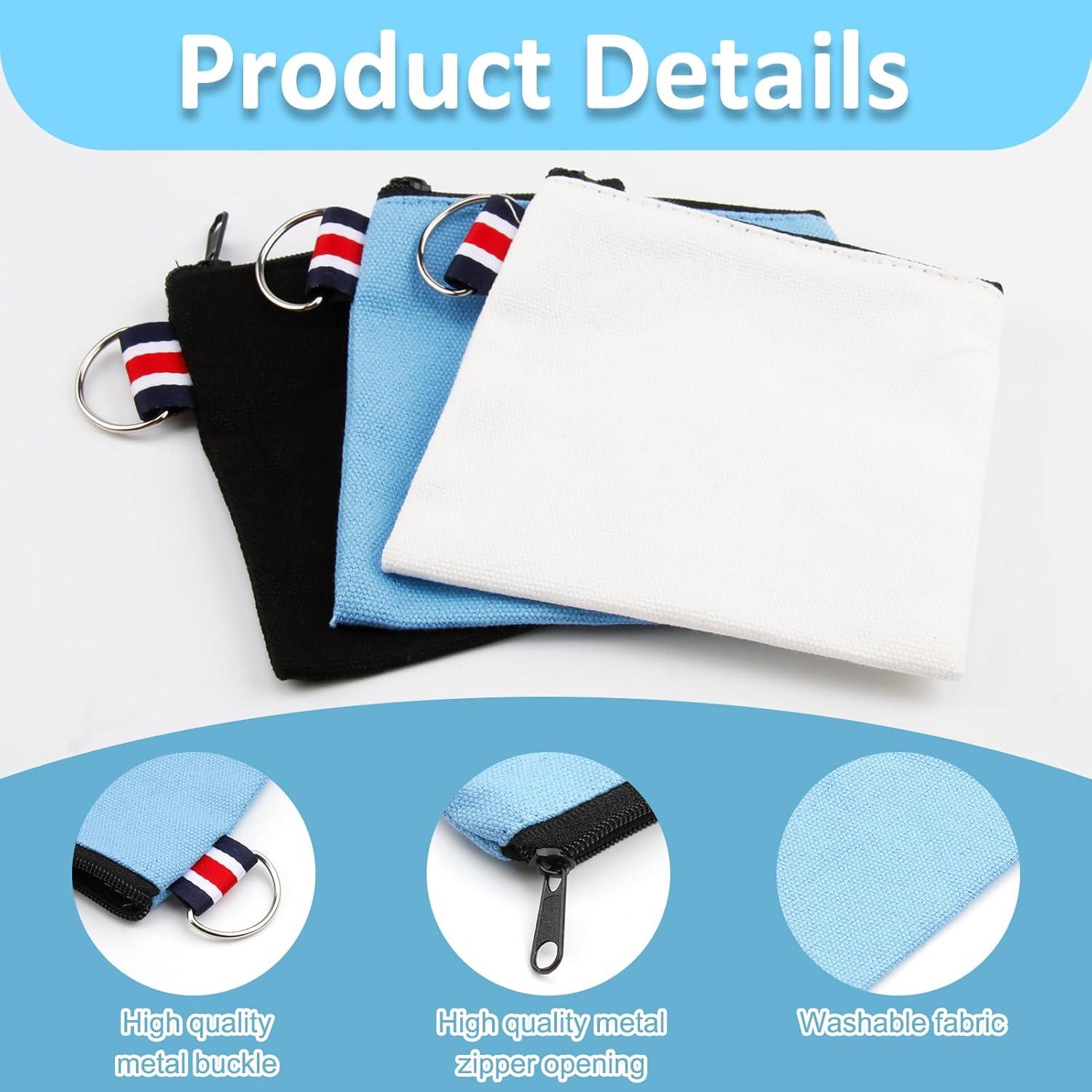 Paquete de 3 Bolsas de Lona Pequeñas con Cierre CZMZHFC