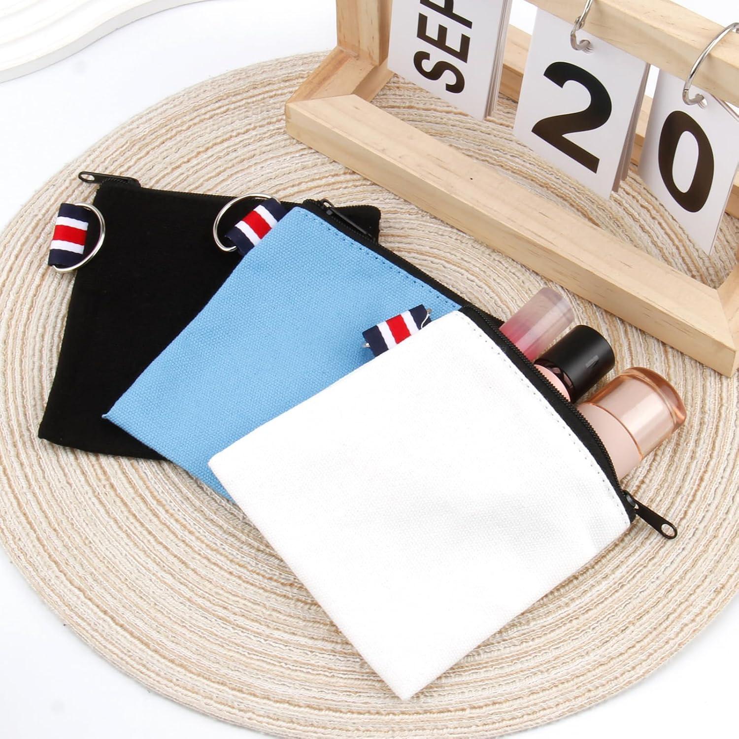 Paquete de 3 Bolsas de Lona Pequeñas con Cierre CZMZHFC