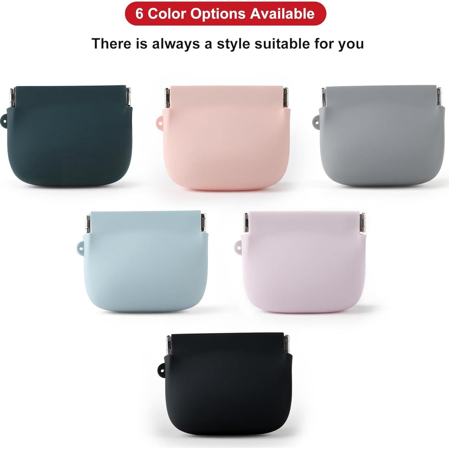 Monedero Squeeze Jalopink Azul - Silicona Compacta 10.16x8.89cm