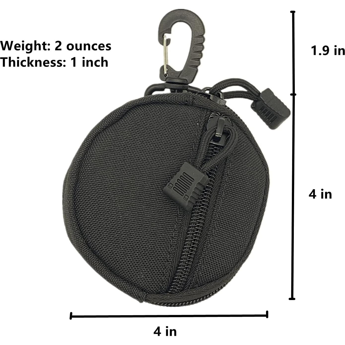 Estuche EDC Shiyueshiri Negro 10 cm Impermeable Táctico