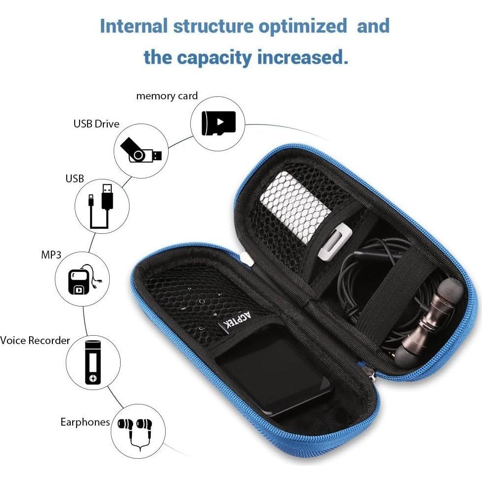 Funda de Transporte AGPTEK EVA Azul para Gadgets Electrónicos