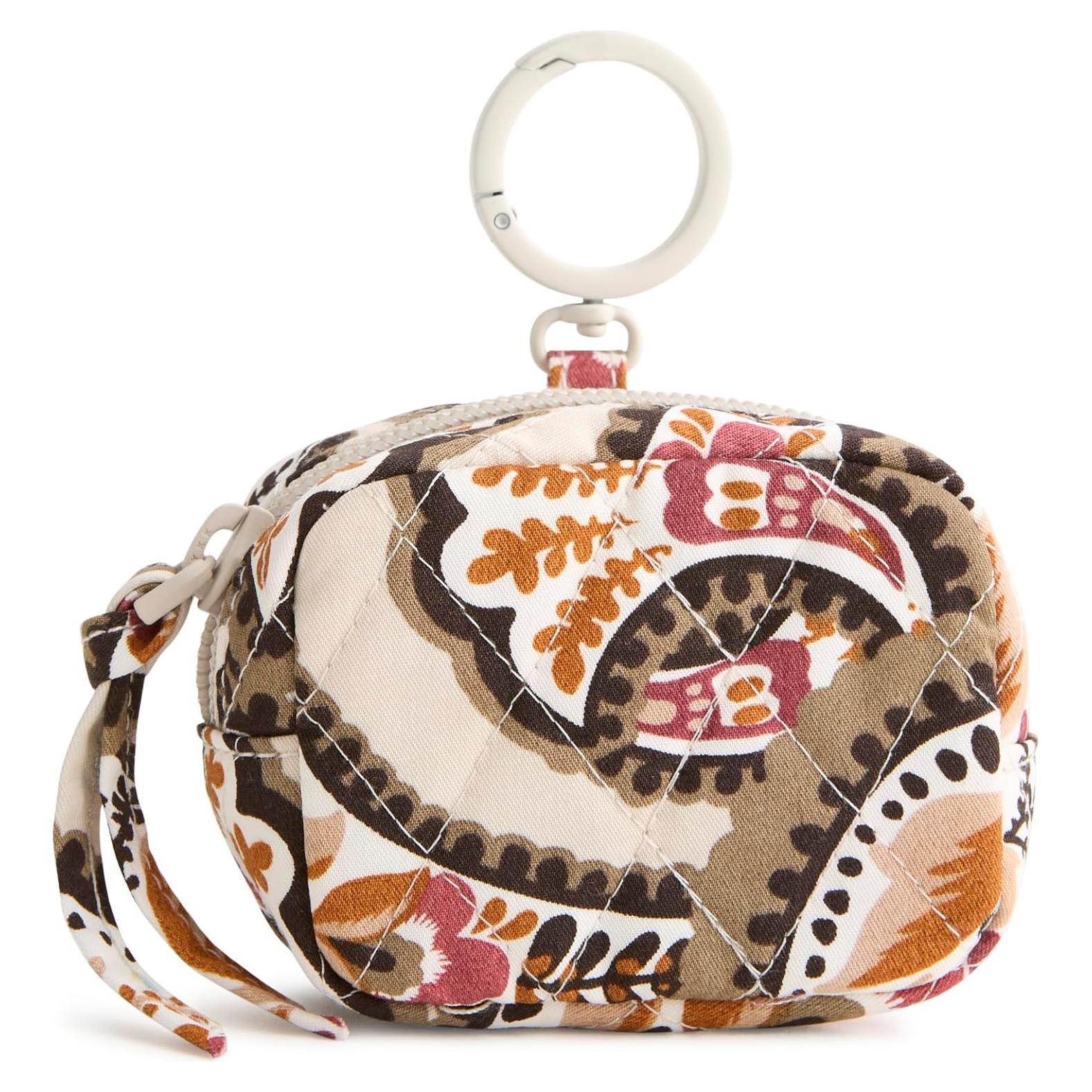 Charm de bolsa de auriculares Vera Bradley algodón premium