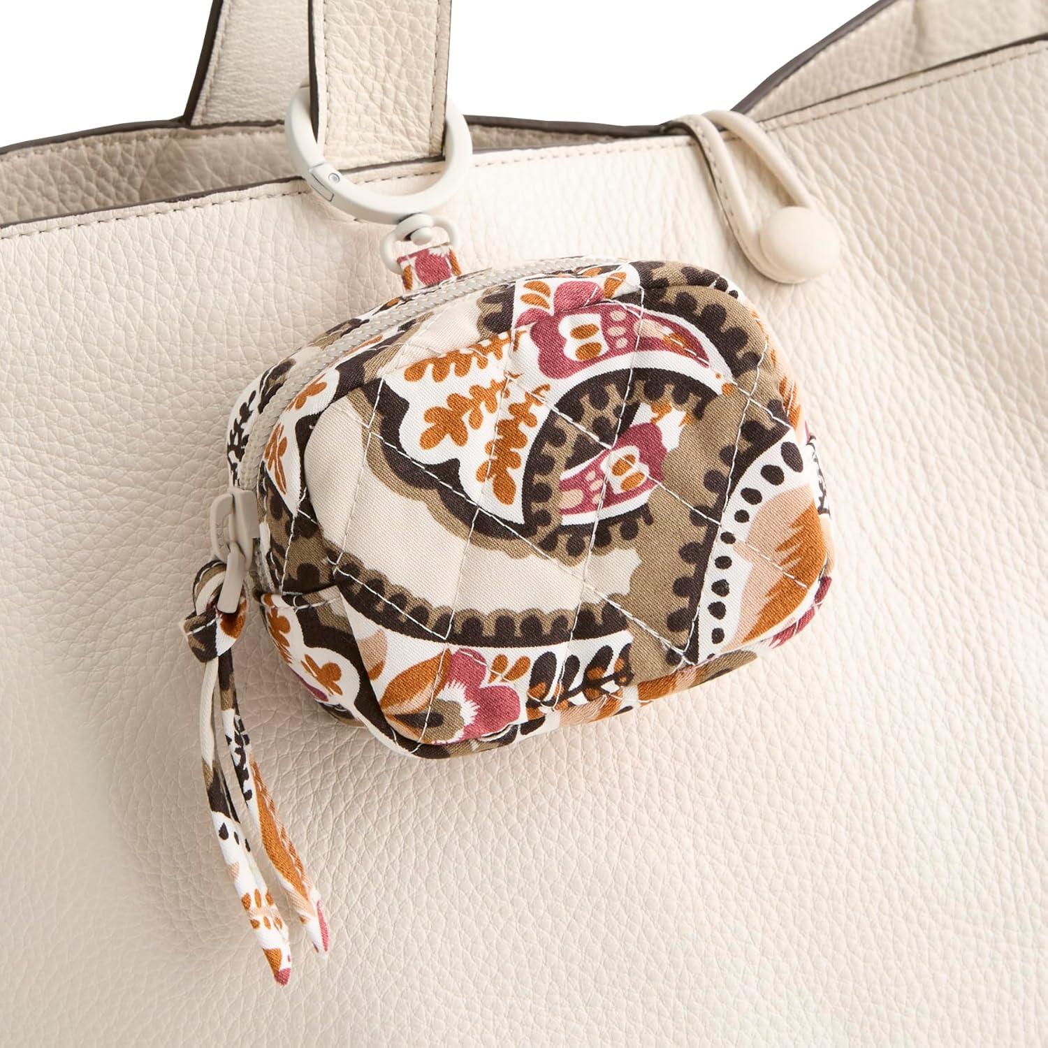 Charm de bolsa de auriculares Vera Bradley algodón premium