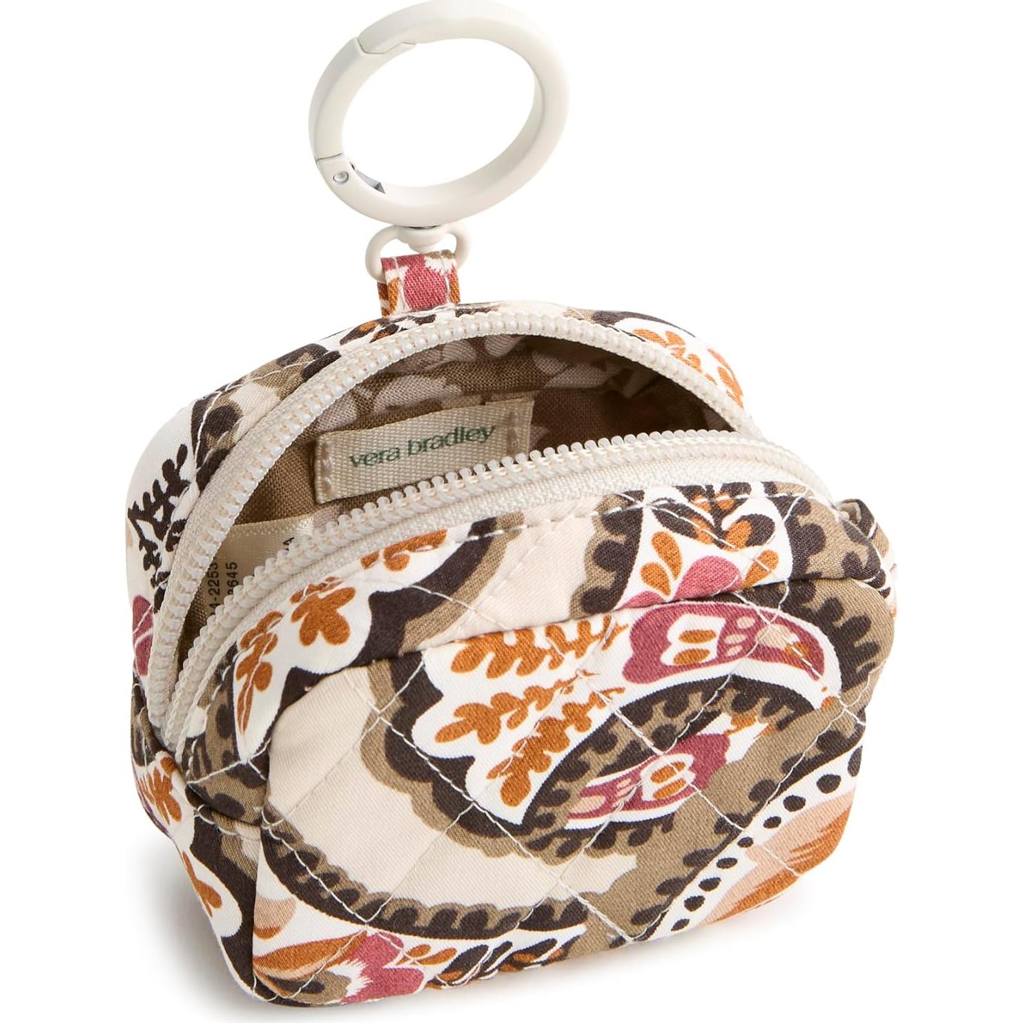Charm de bolsa de auriculares Vera Bradley algodón premium