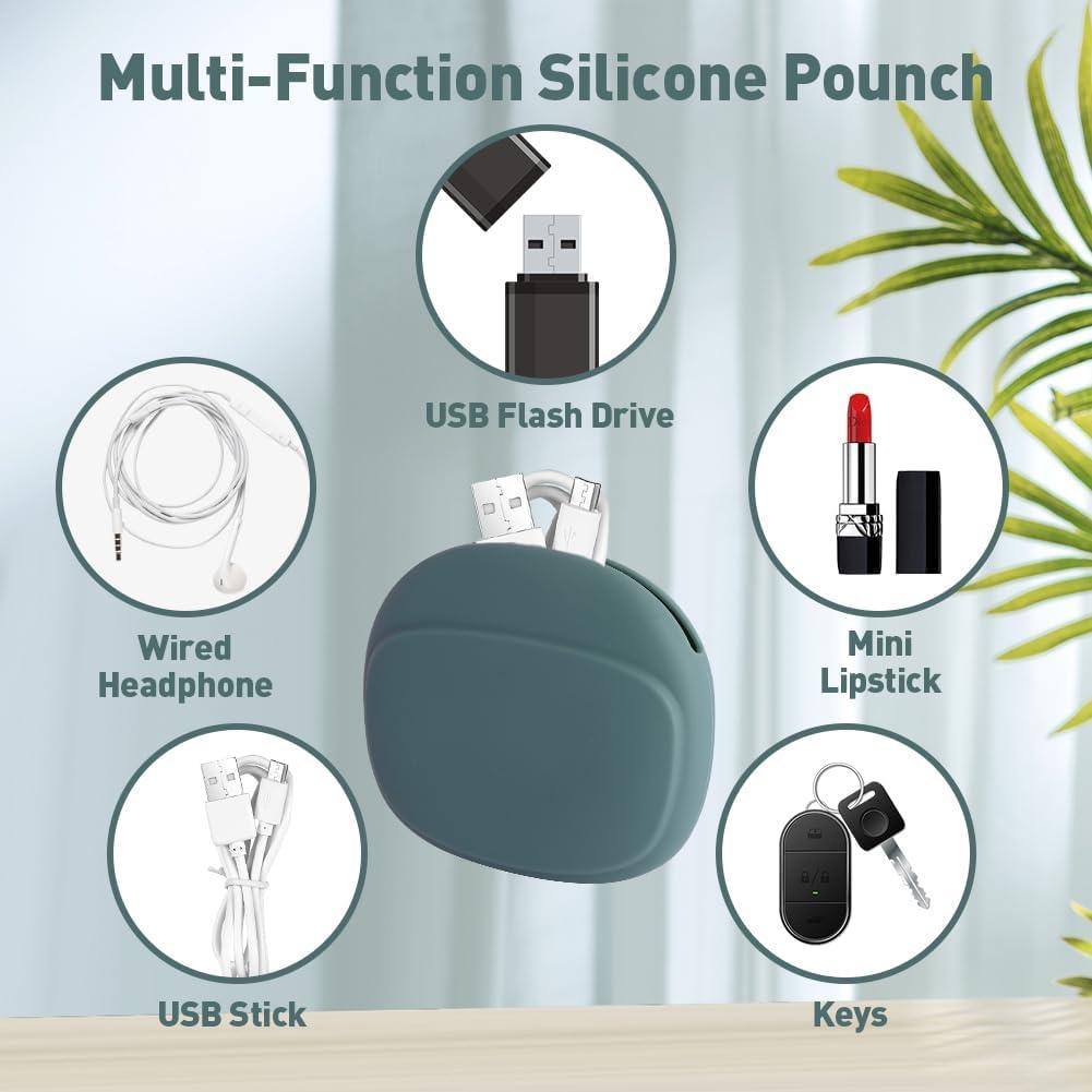 Organizador de Auriculares de Silicona Abnaok 3PCS - Correas Reutilizables