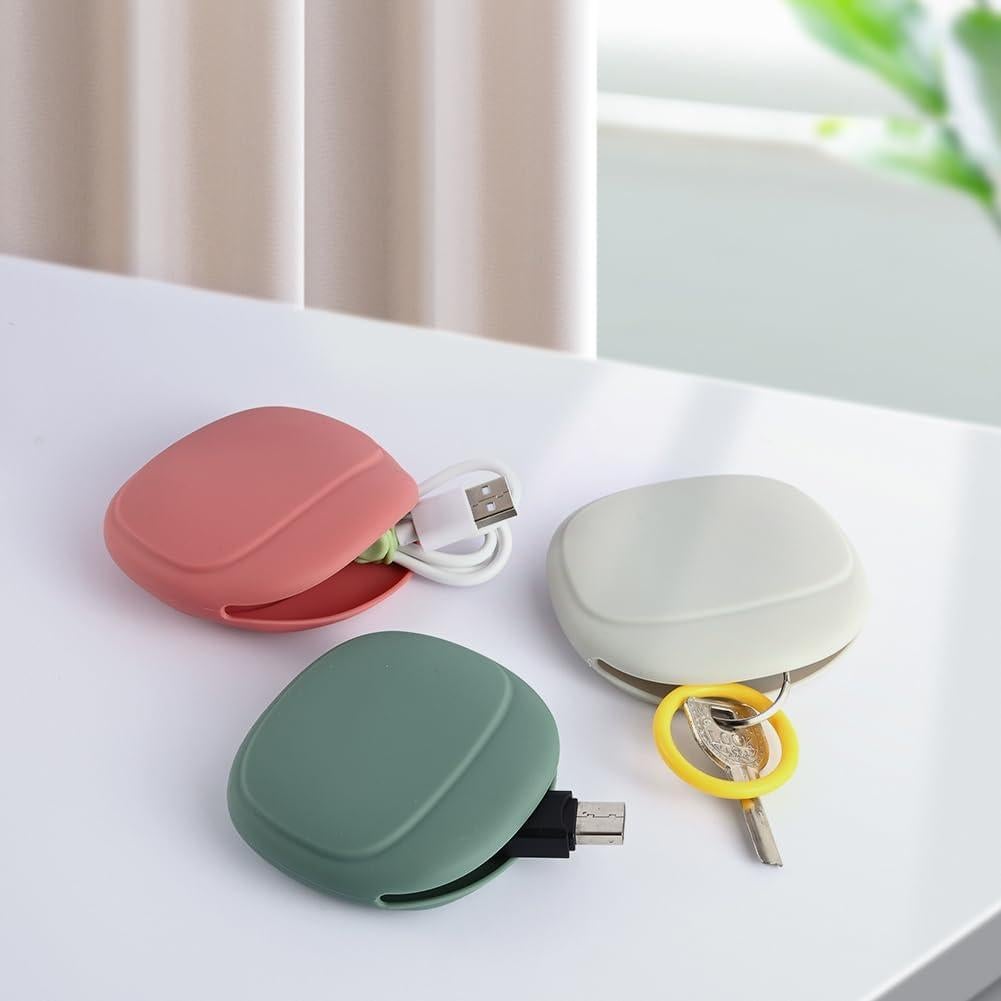 Organizador de Auriculares de Silicona Abnaok 3PCS - Correas Reutilizables