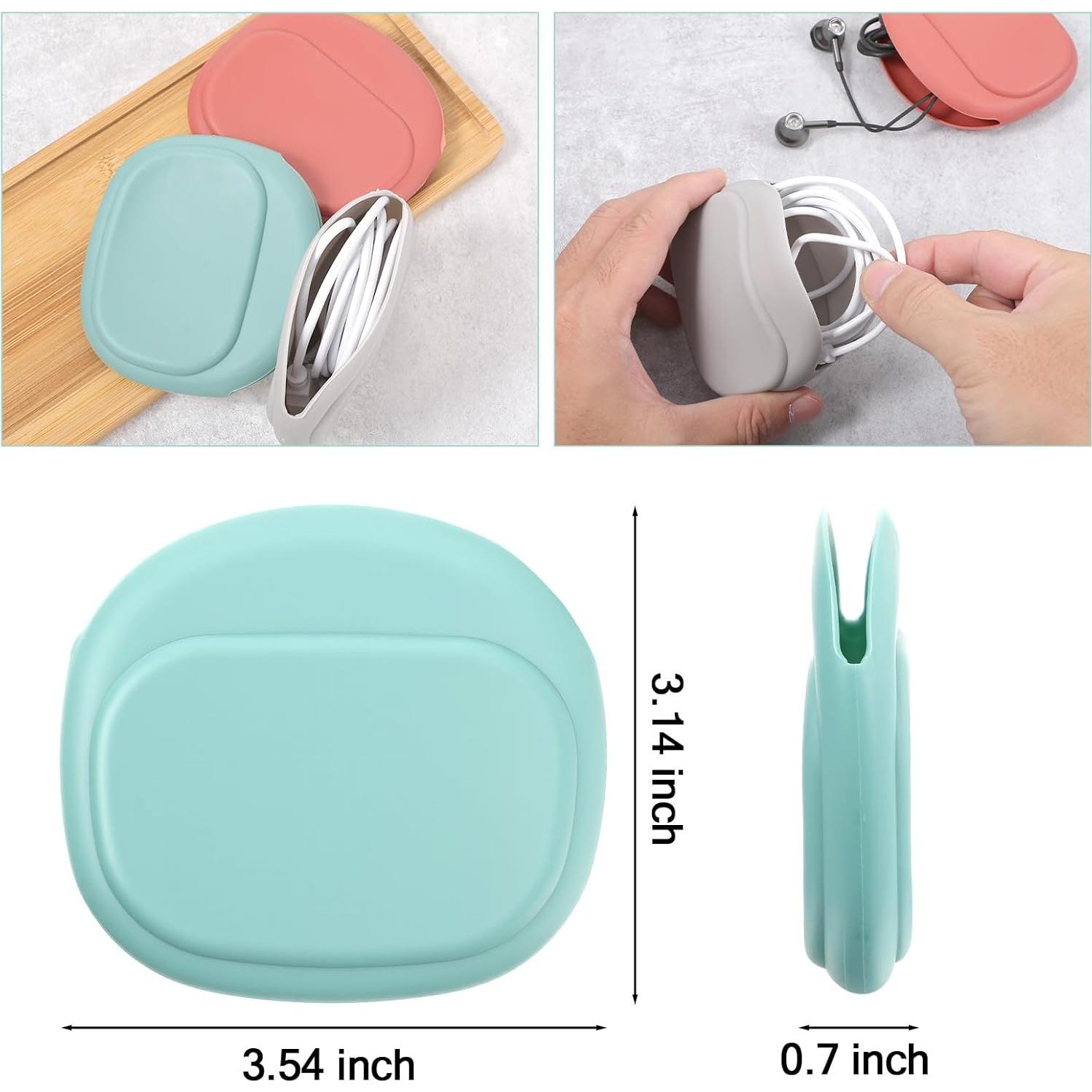 6 Organizador de Auriculares Silicona YBEATY Colorido Mini