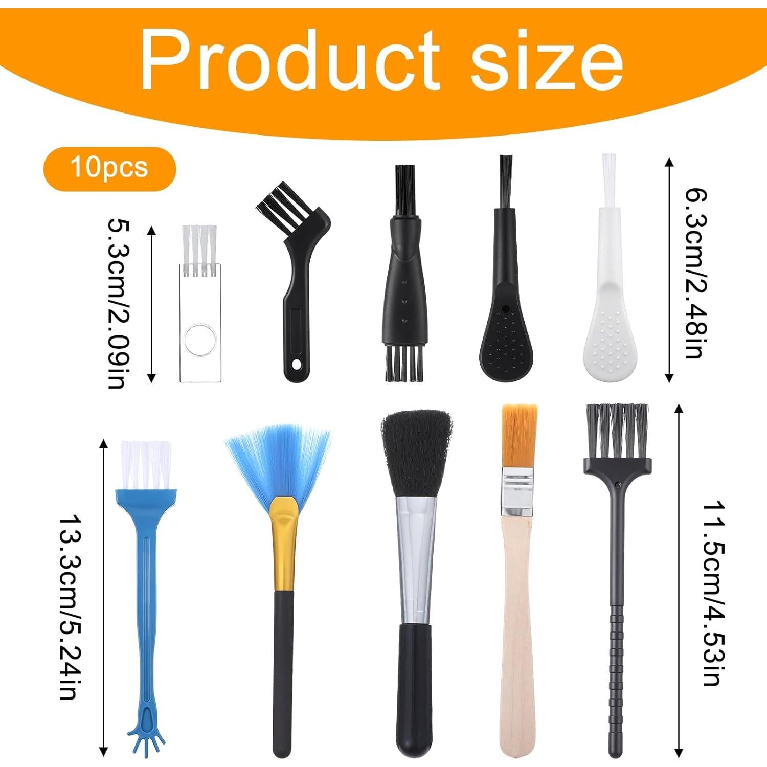 Kit de 10 Cepillos de Limpieza para Teclado Bewudy