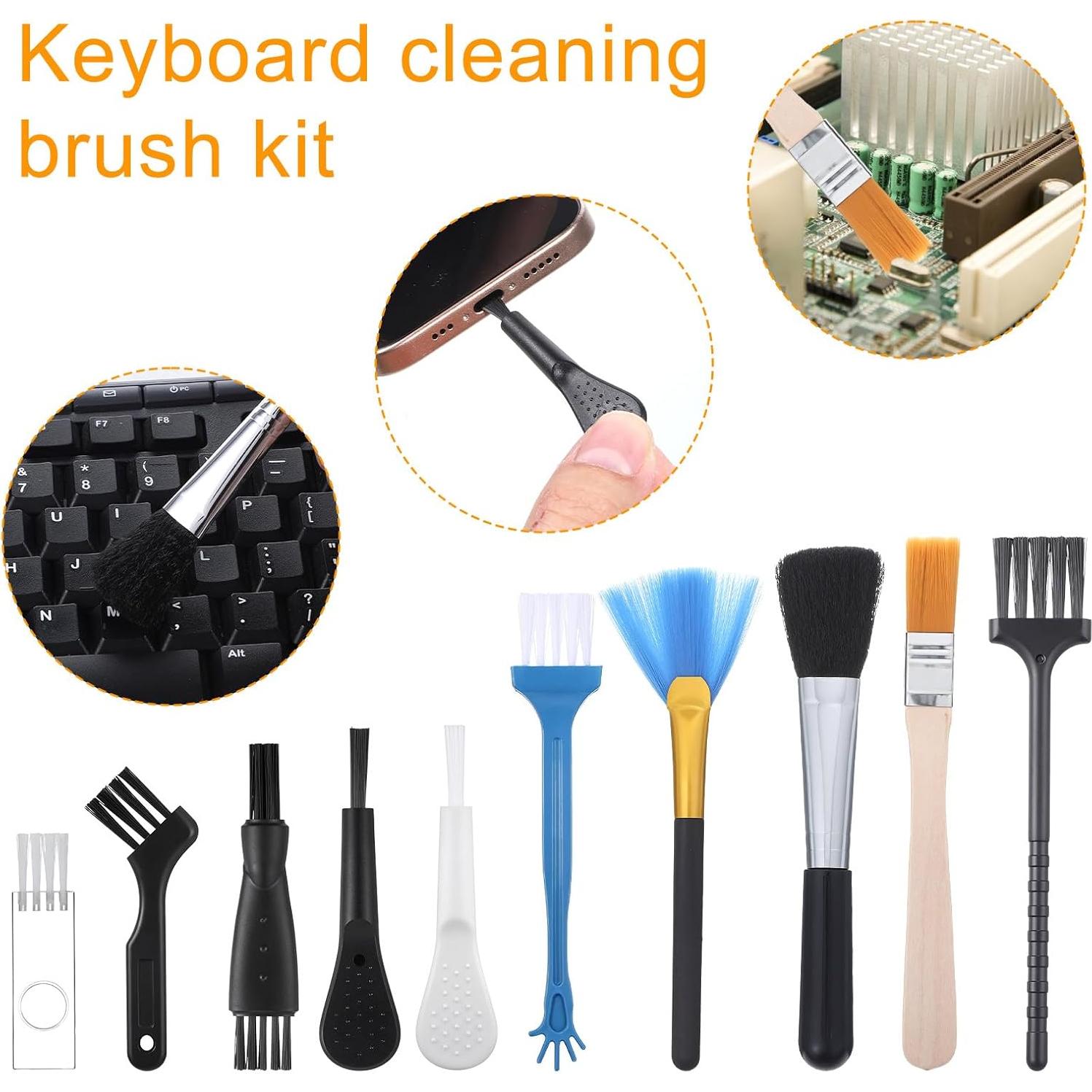 Kit de 10 Cepillos de Limpieza para Teclado Bewudy