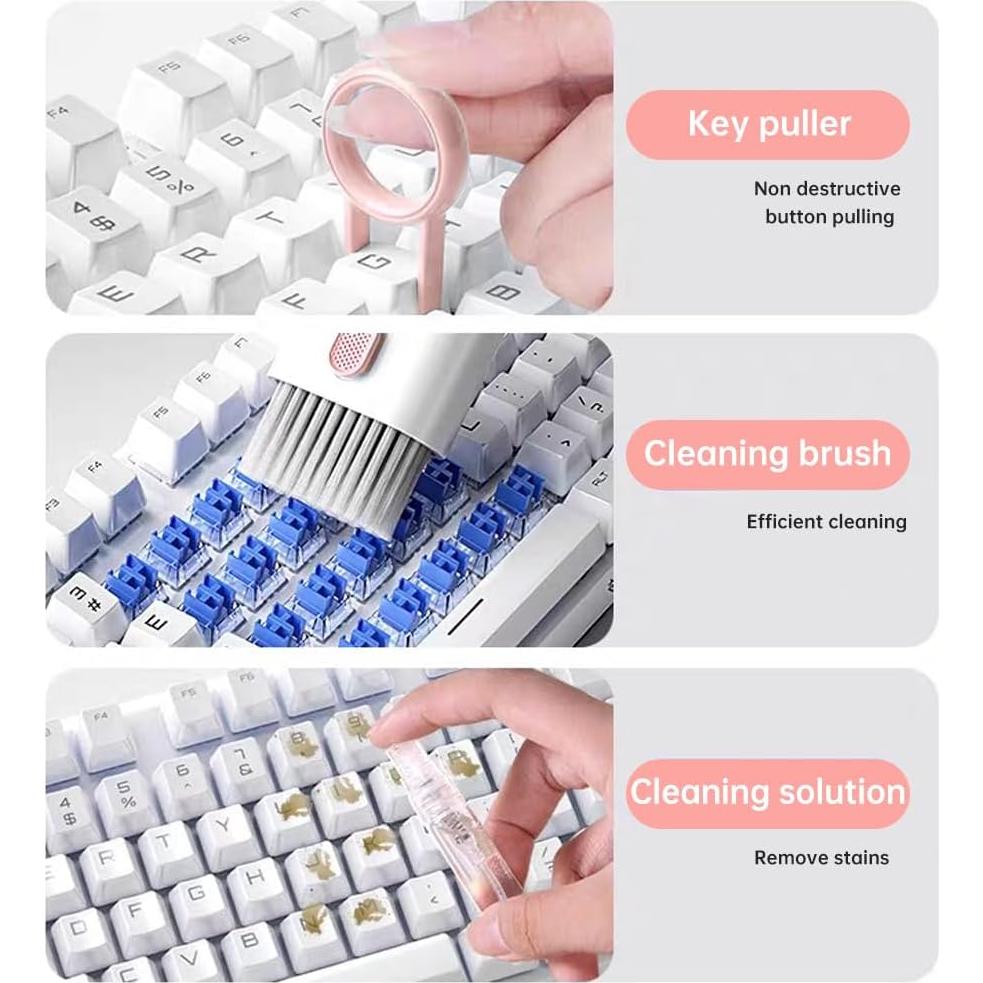 Kit de Limpieza 7 en 1 para Laptop Pilarmuture Rosa