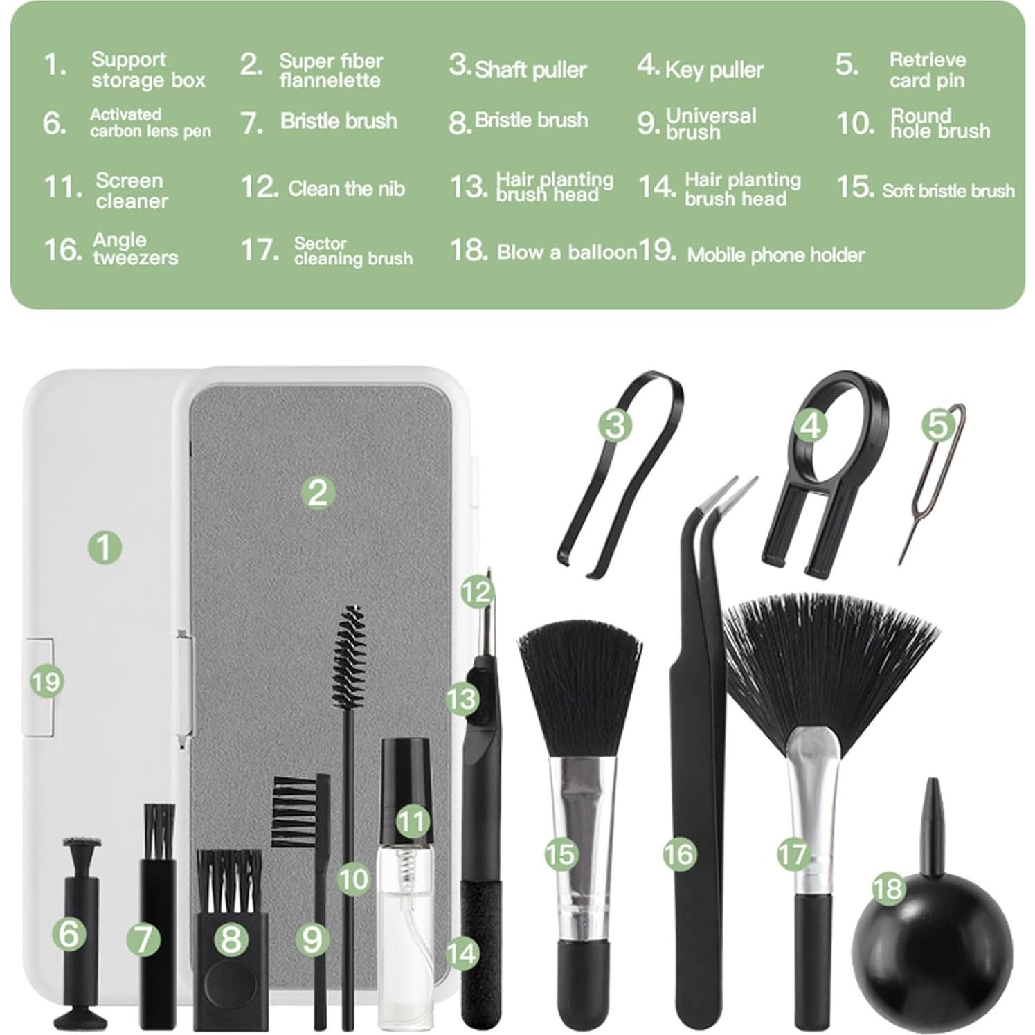 Kit de Limpieza Multifuncional Disscool 19 en 1 para Electrónicos