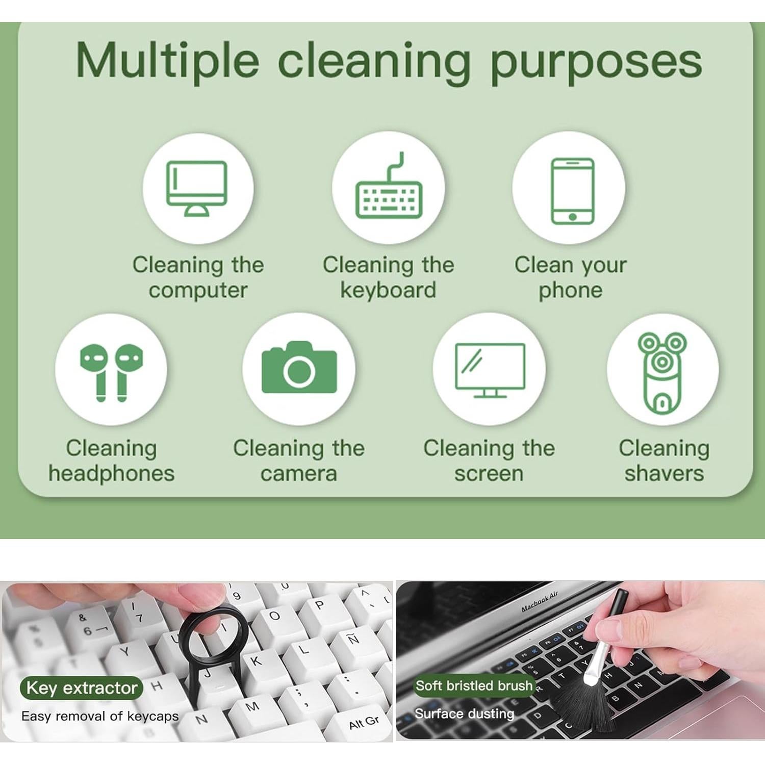 Kit de Limpieza Multifuncional Disscool 19 en 1 para Electrónicos