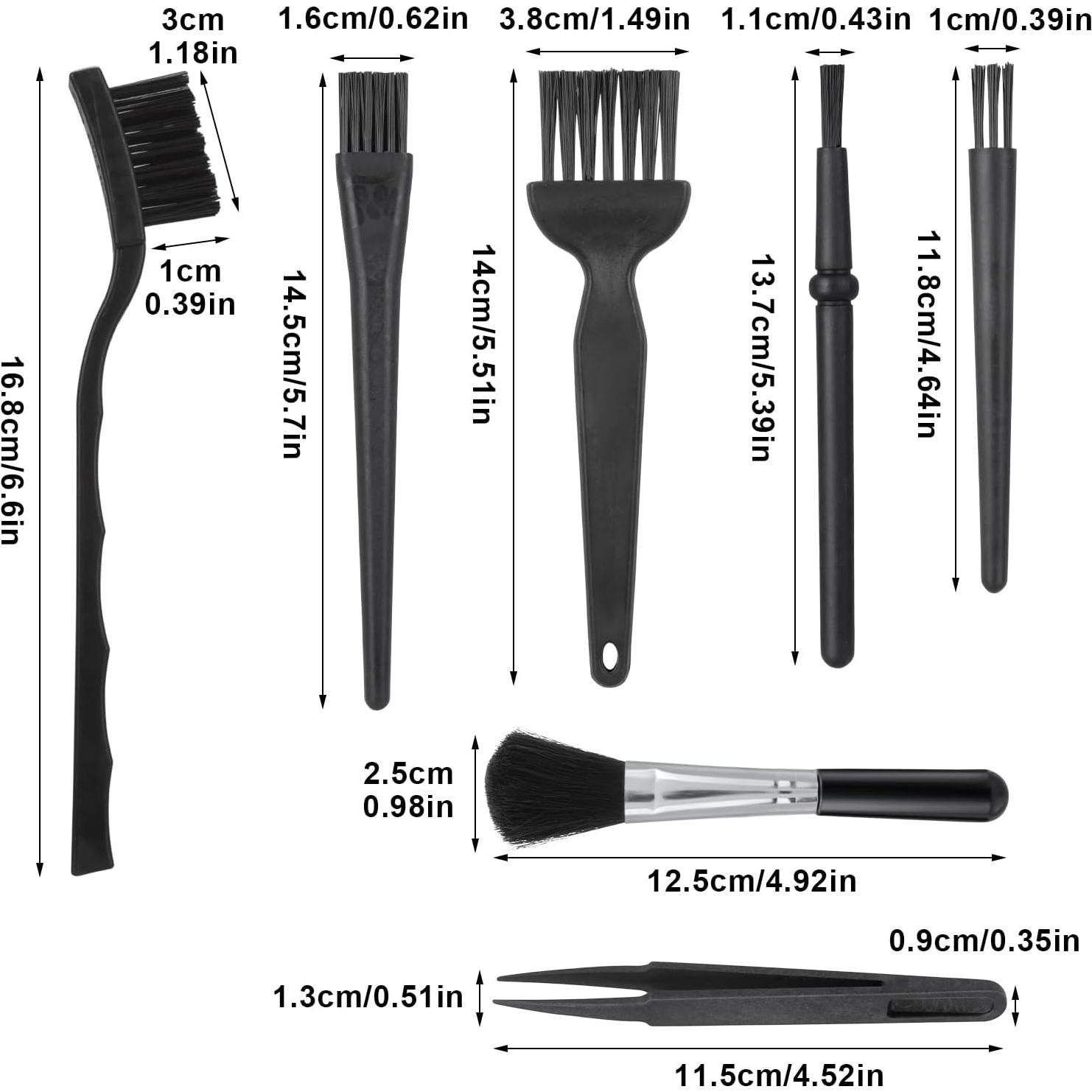 TIESOME Set de 7 Cepillos Antiestáticos para Limpieza