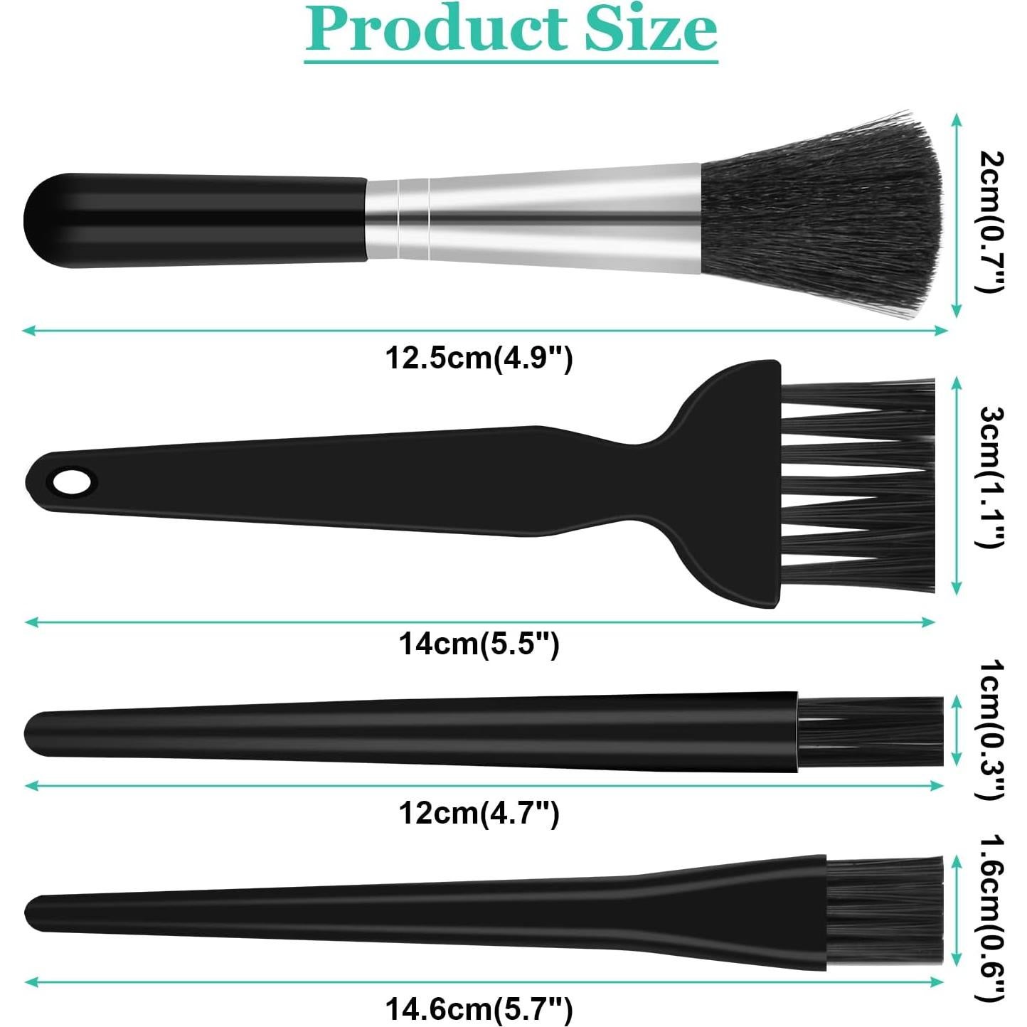 4 Cepillos Antiestáticos Dokpav para Limpieza de Teclados