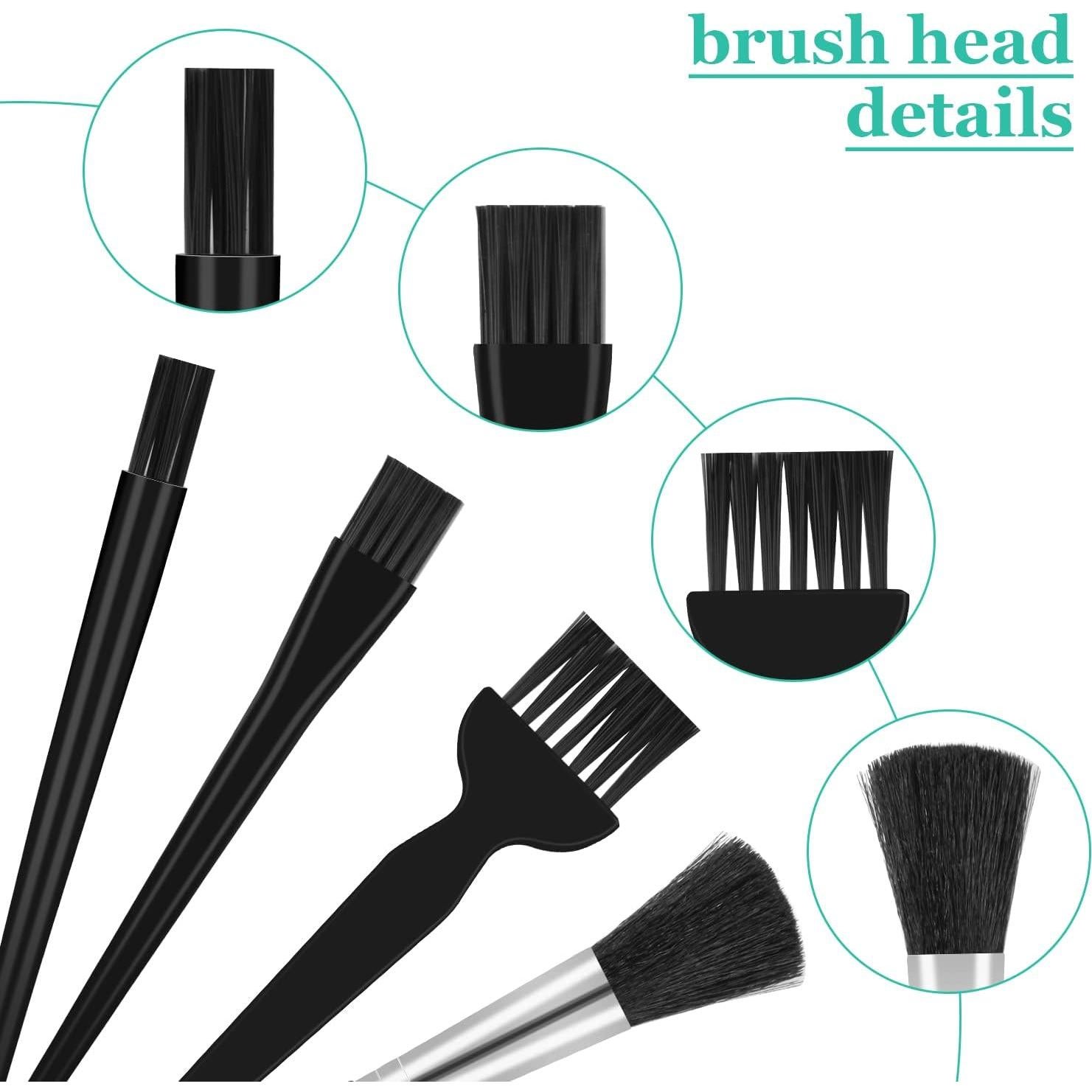 4 Cepillos Antiestáticos Dokpav para Limpieza de Teclados