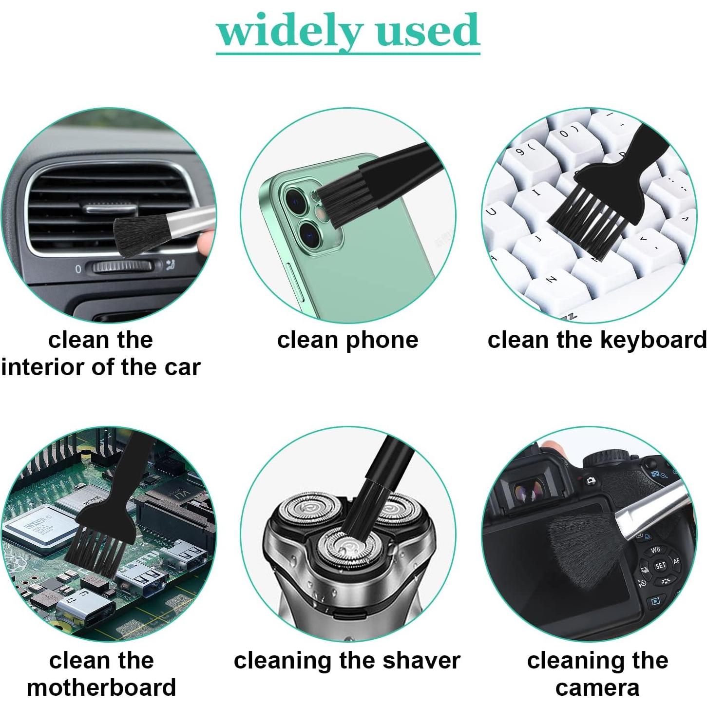 4 Cepillos Antiestáticos Dokpav para Limpieza de Teclados