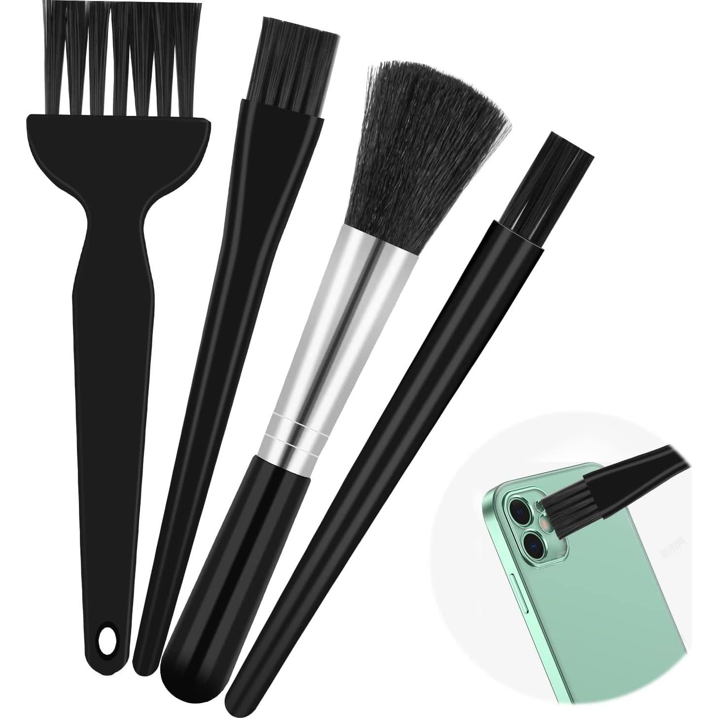 4 Cepillos Antiestáticos Dokpav para Limpieza de Teclados