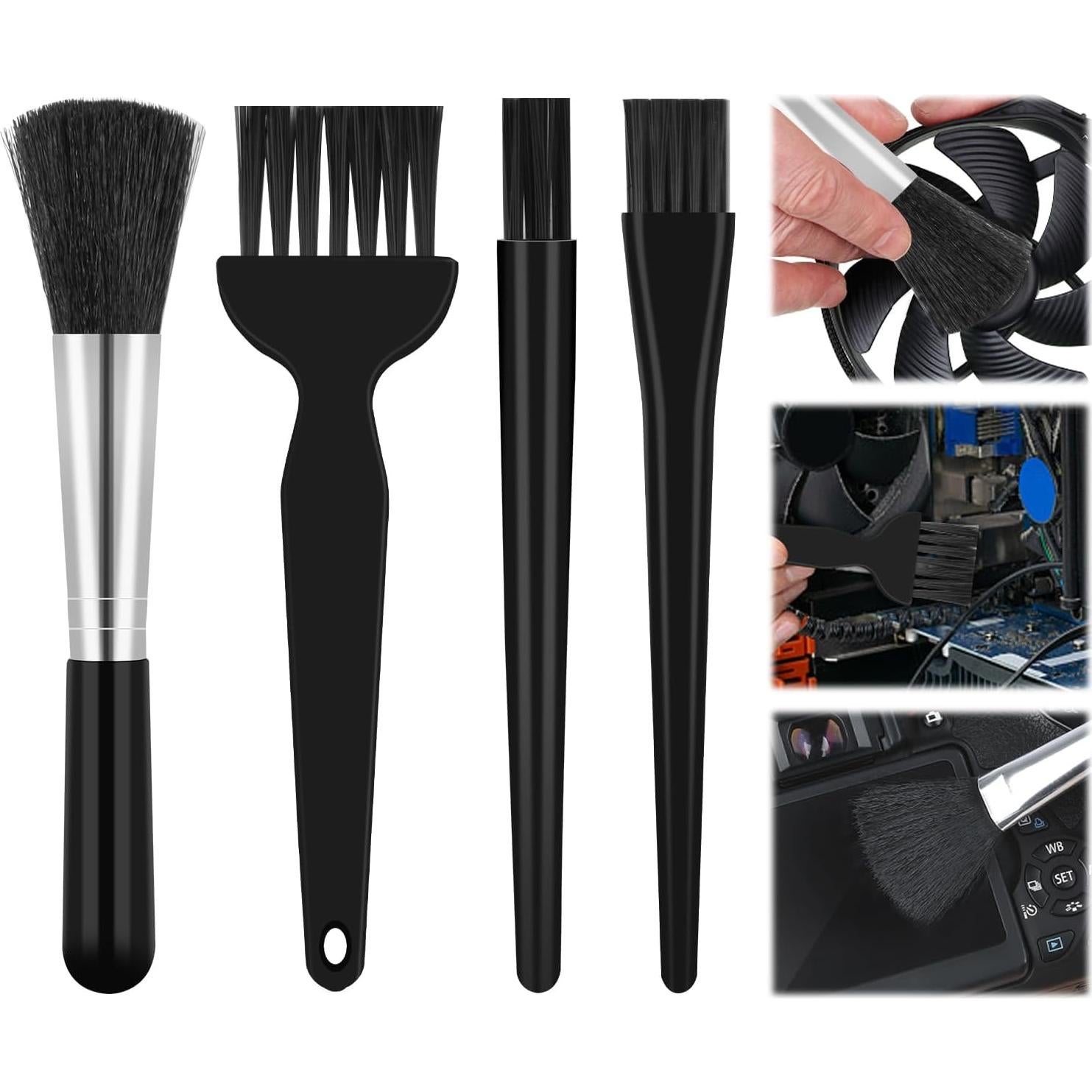 4 Cepillos Antiestáticos Dokpav para Limpieza de Teclados