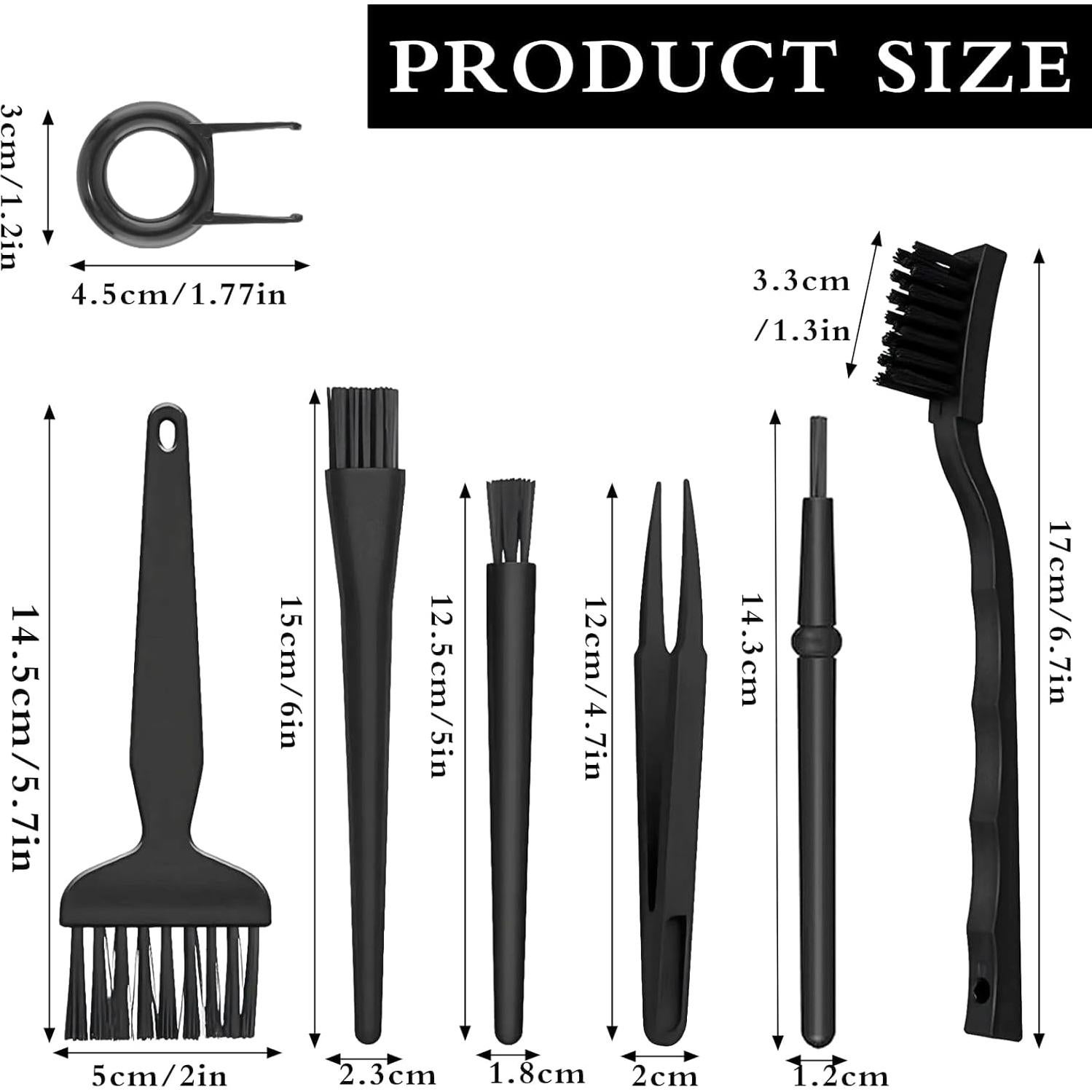 Set de 8 Cepillos de Limpieza Nylon GIYAWA para Electrónica