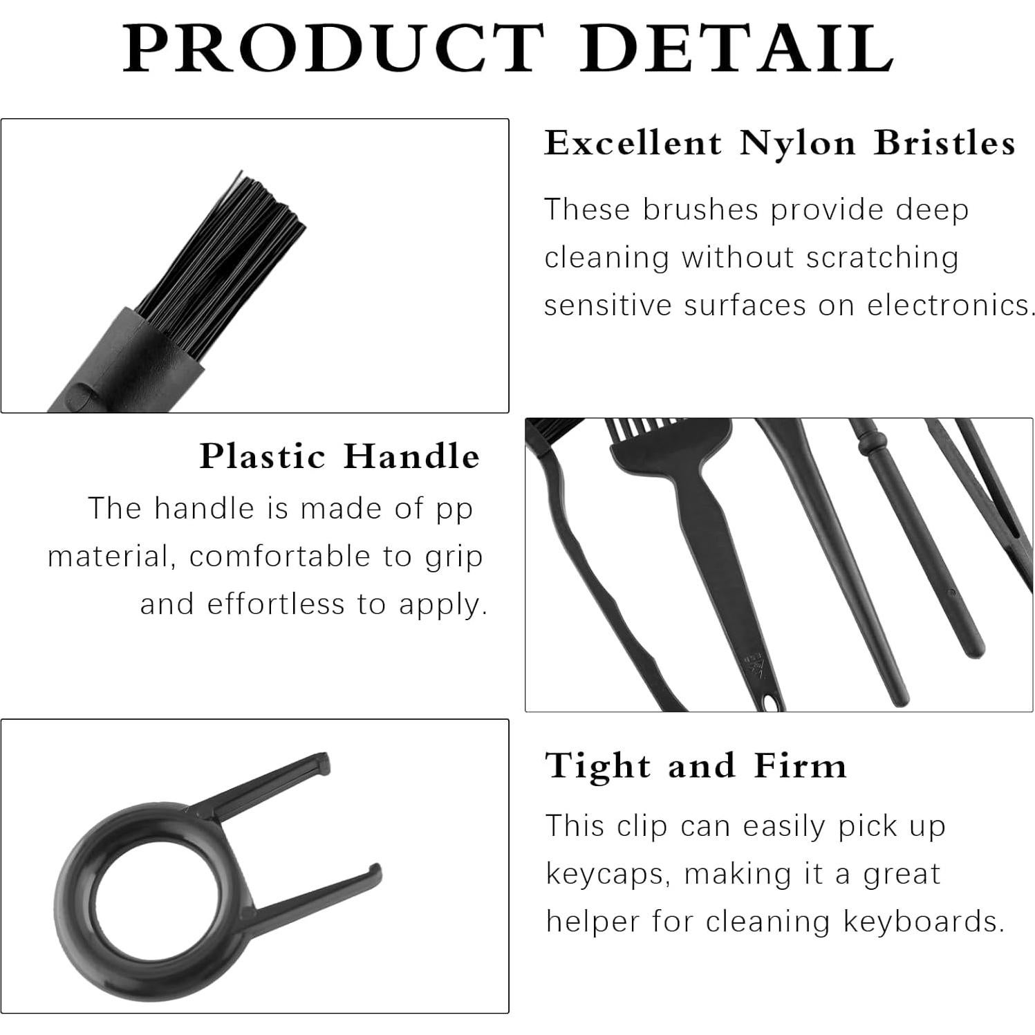 Set de 8 Cepillos de Limpieza Nylon GIYAWA para Electrónica