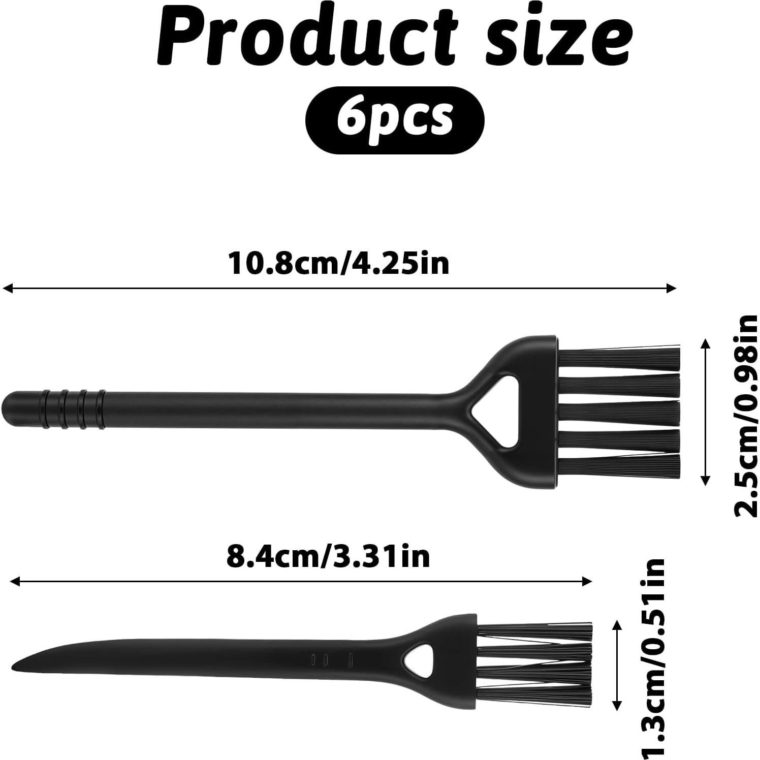 6 Cepillos Antiestáticos ESD InnoHHustle para Limpieza de PC