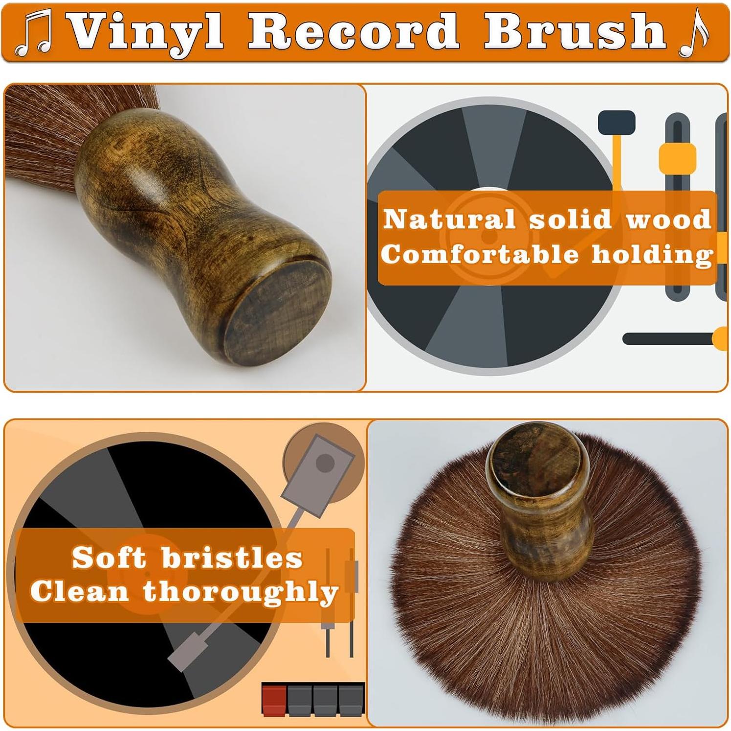 Cepillo Limpiador de Discos de Vinilo Nokiils Antiestático