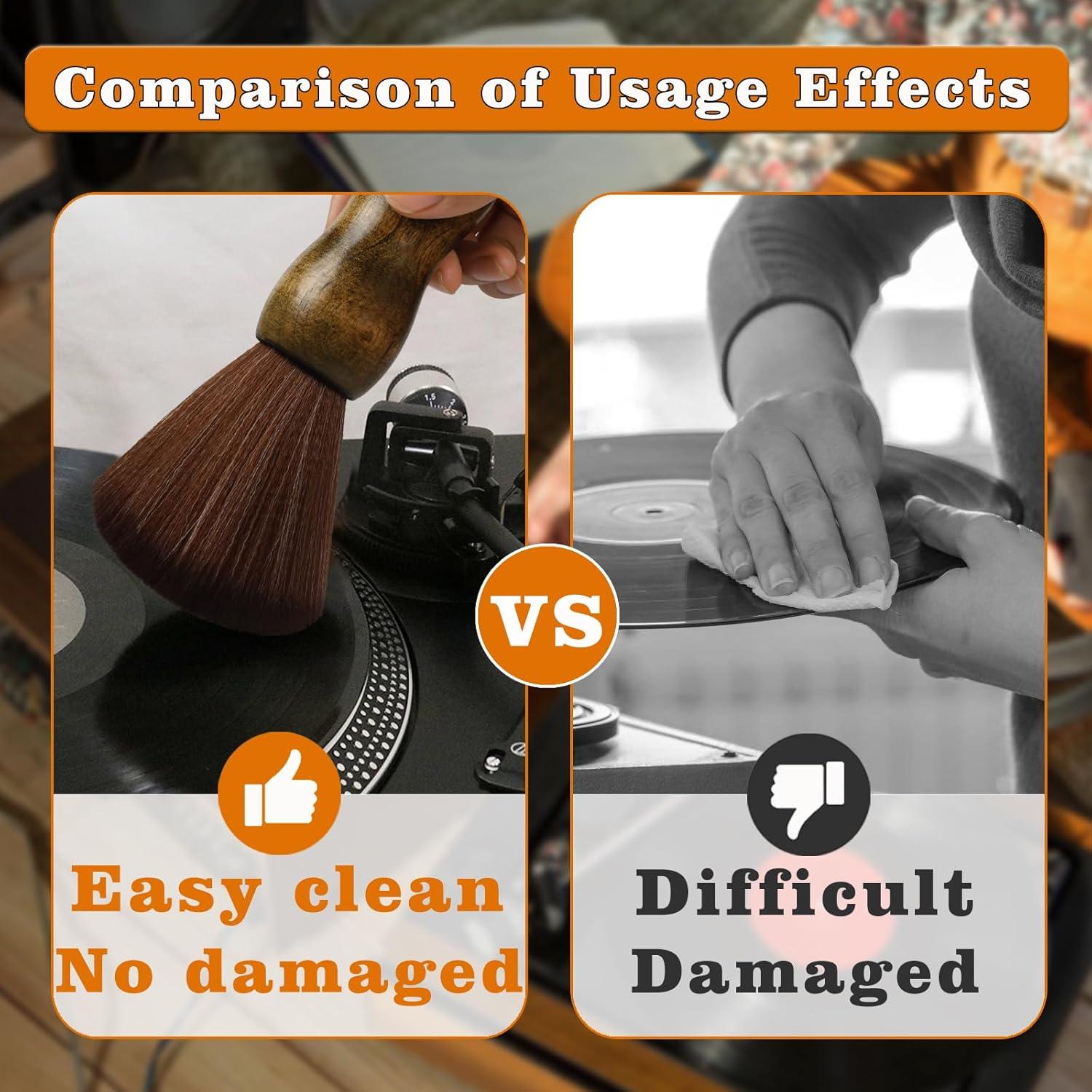 Cepillo Limpiador de Discos de Vinilo Nokiils Antiestático