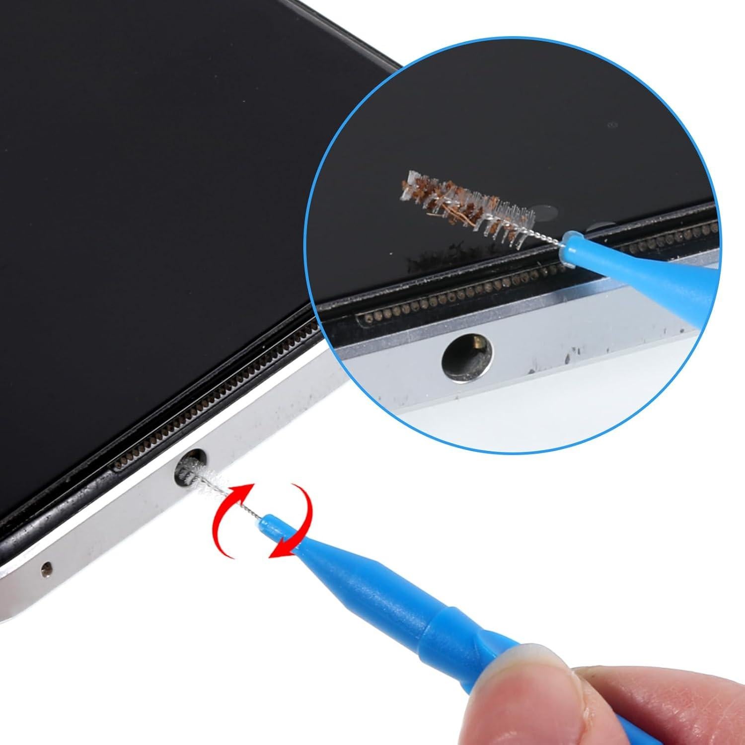 Kit de Limpieza para Teléfonos Móviles Aphumedc - 20 Cepillos Azul