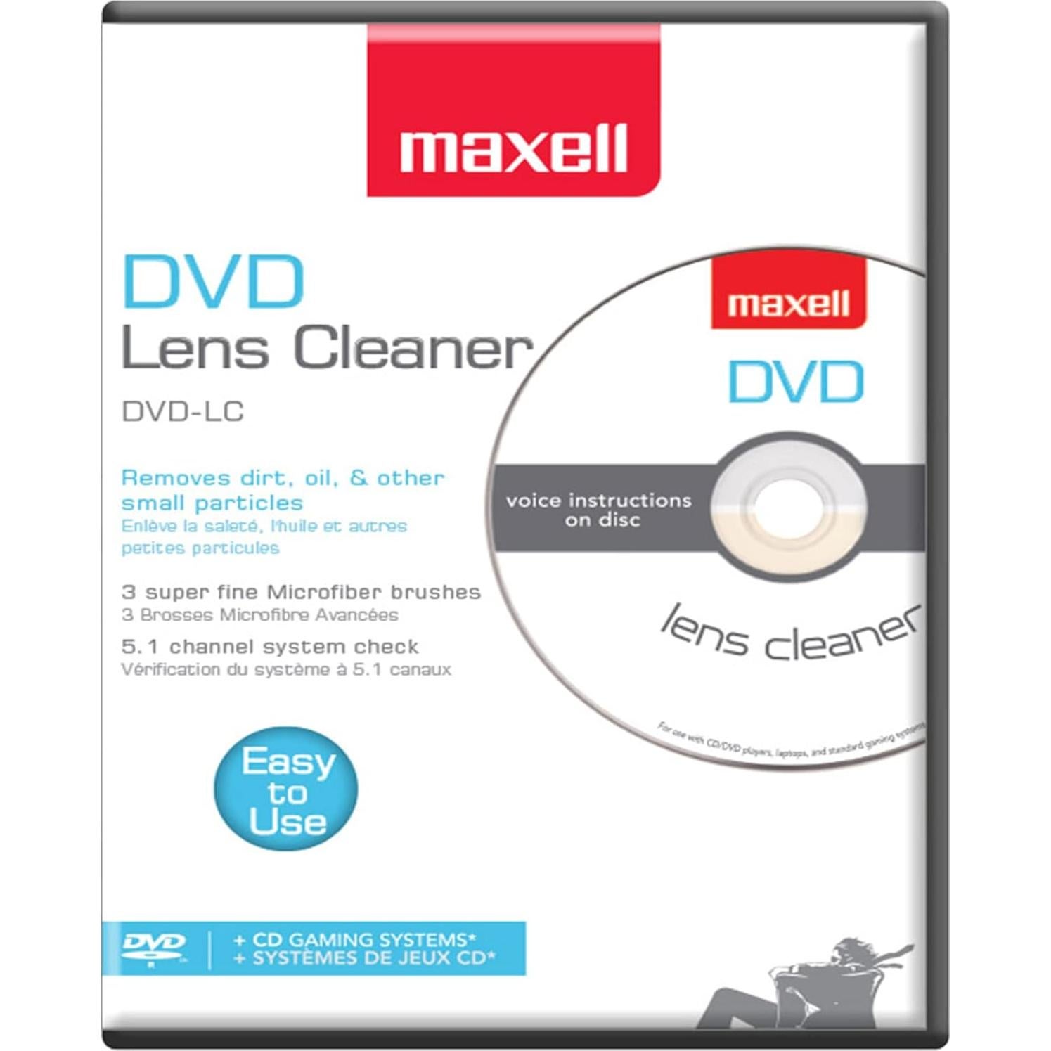 Limpiador de Lentes de DVD Maxell DVD-LC - Cepillo Thunderon