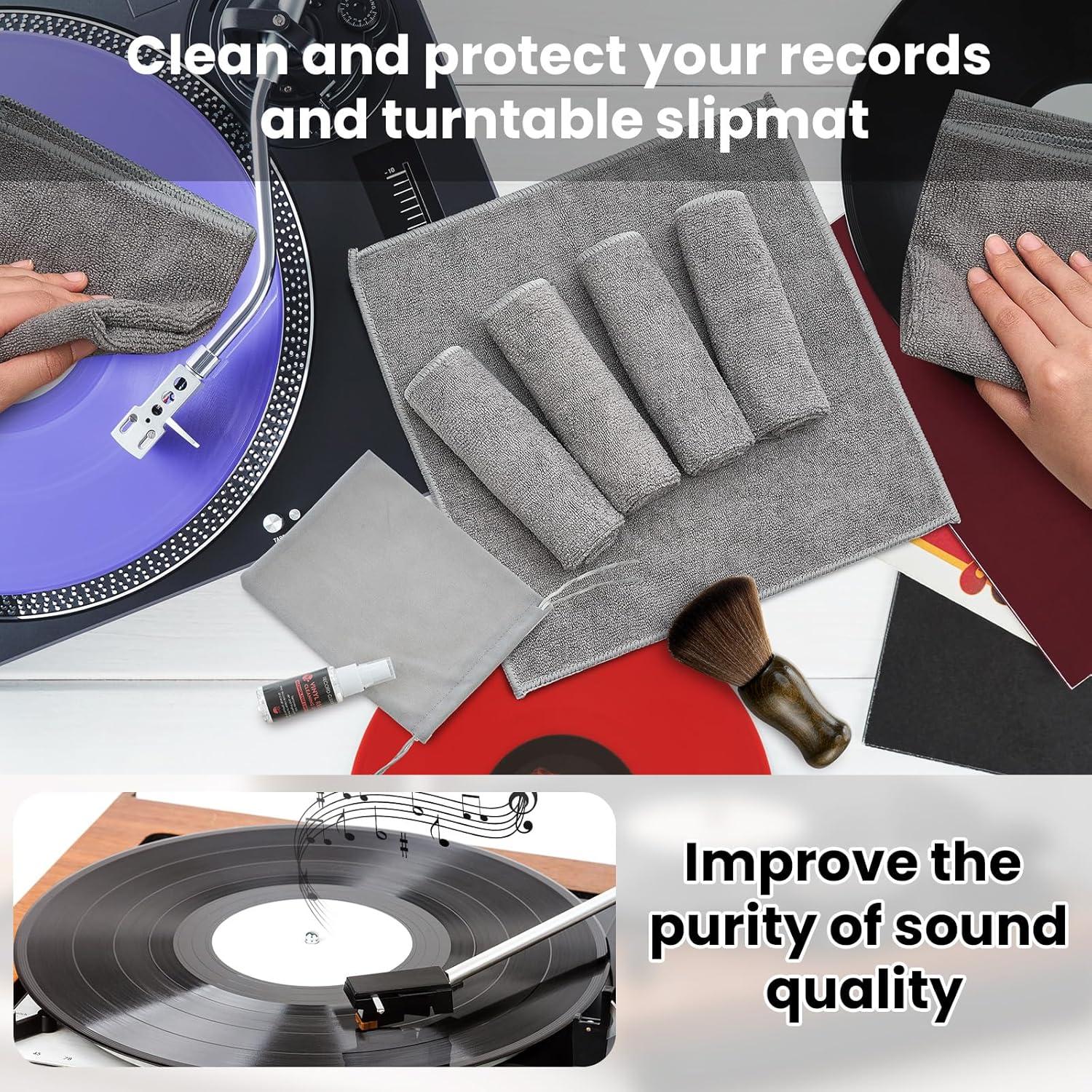 Kit de Limpieza de Discos de Vinilo Yiyiring 8 Piezas