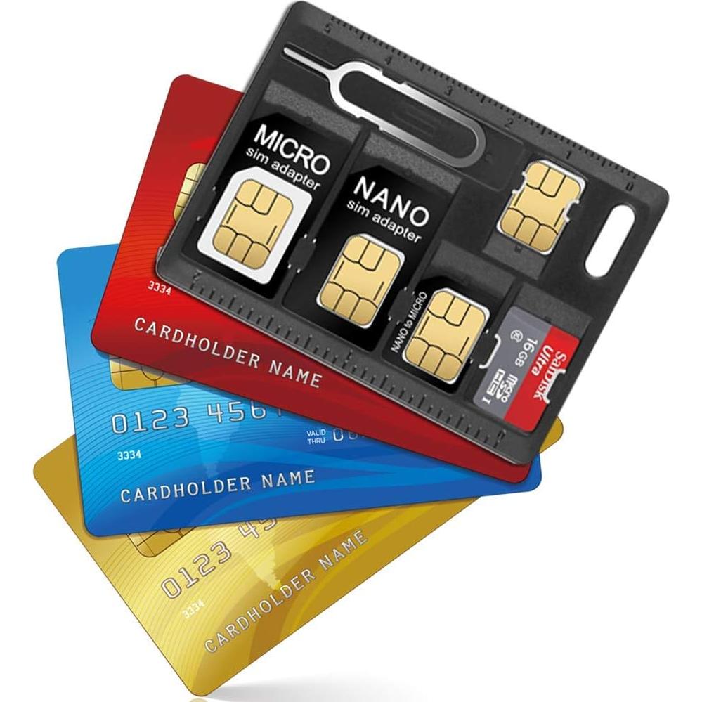 2 Soportes para Tarjetas SIM CKANDAY con Adaptadores y Pin