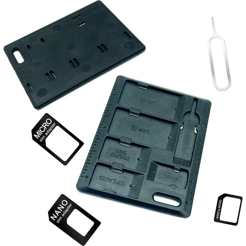 2 Soportes para Tarjetas SIM CKANDAY con Adaptadores y Pin