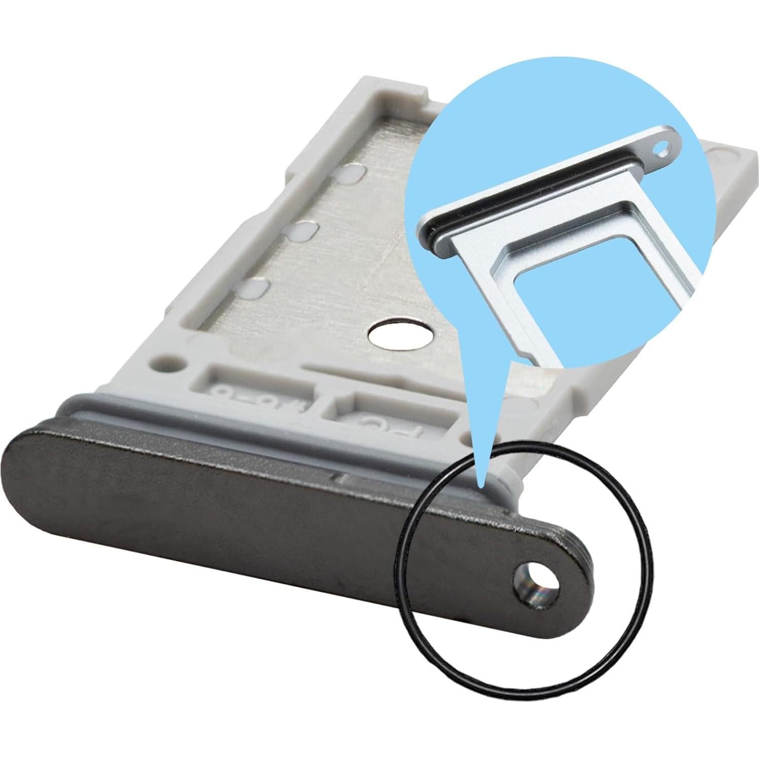 Bandeja SIM Doble MMOBIEL para Samsung Galaxy S24 Ultra - Negro