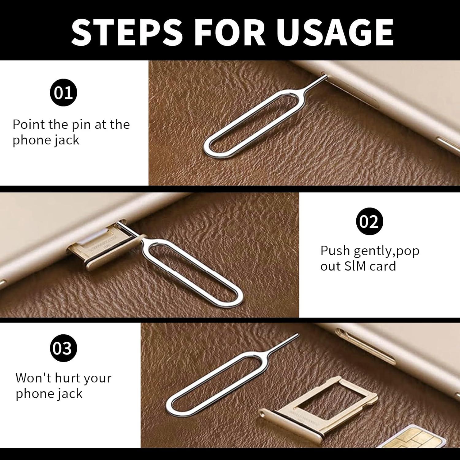 16 Piezas Herramienta Extracción SIM Xorim + 50 Tapones Polvo