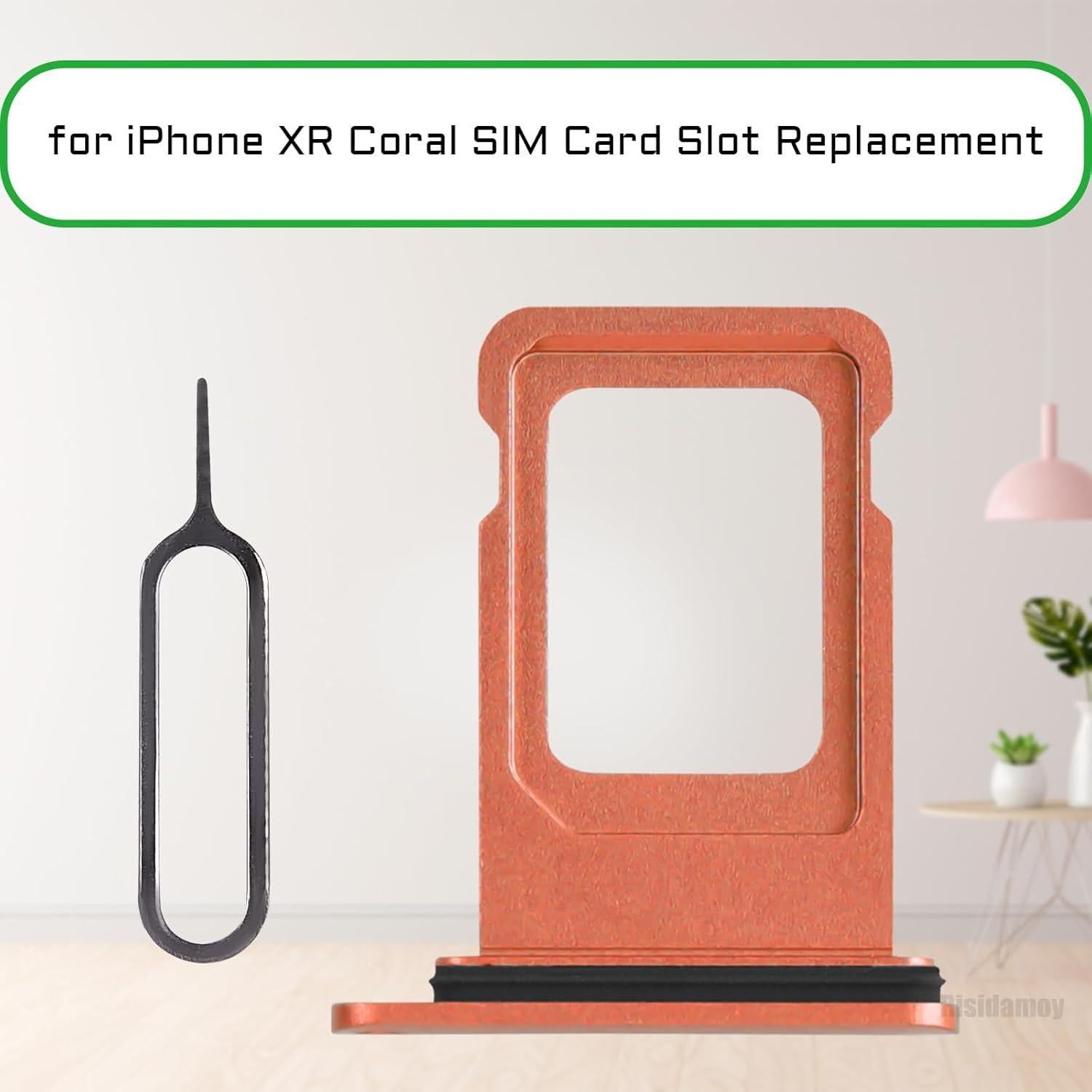 Bandeja de Tarjeta SIM Coral para iPhone XR - Reemplazo A1984 A2105 A2106 A2107 A2108