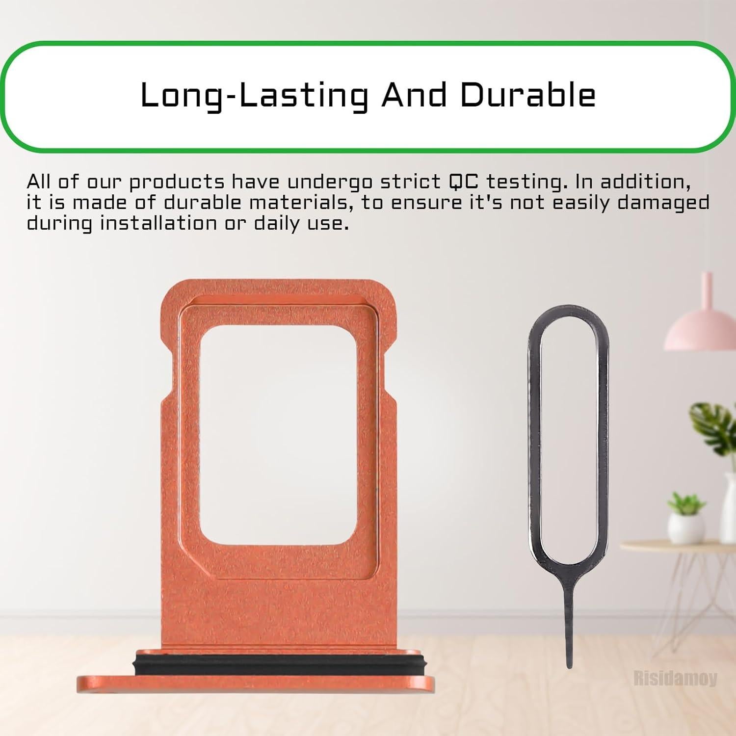 Bandeja de Tarjeta SIM Coral para iPhone XR - Reemplazo A1984 A2105 A2106 A2107 A2108