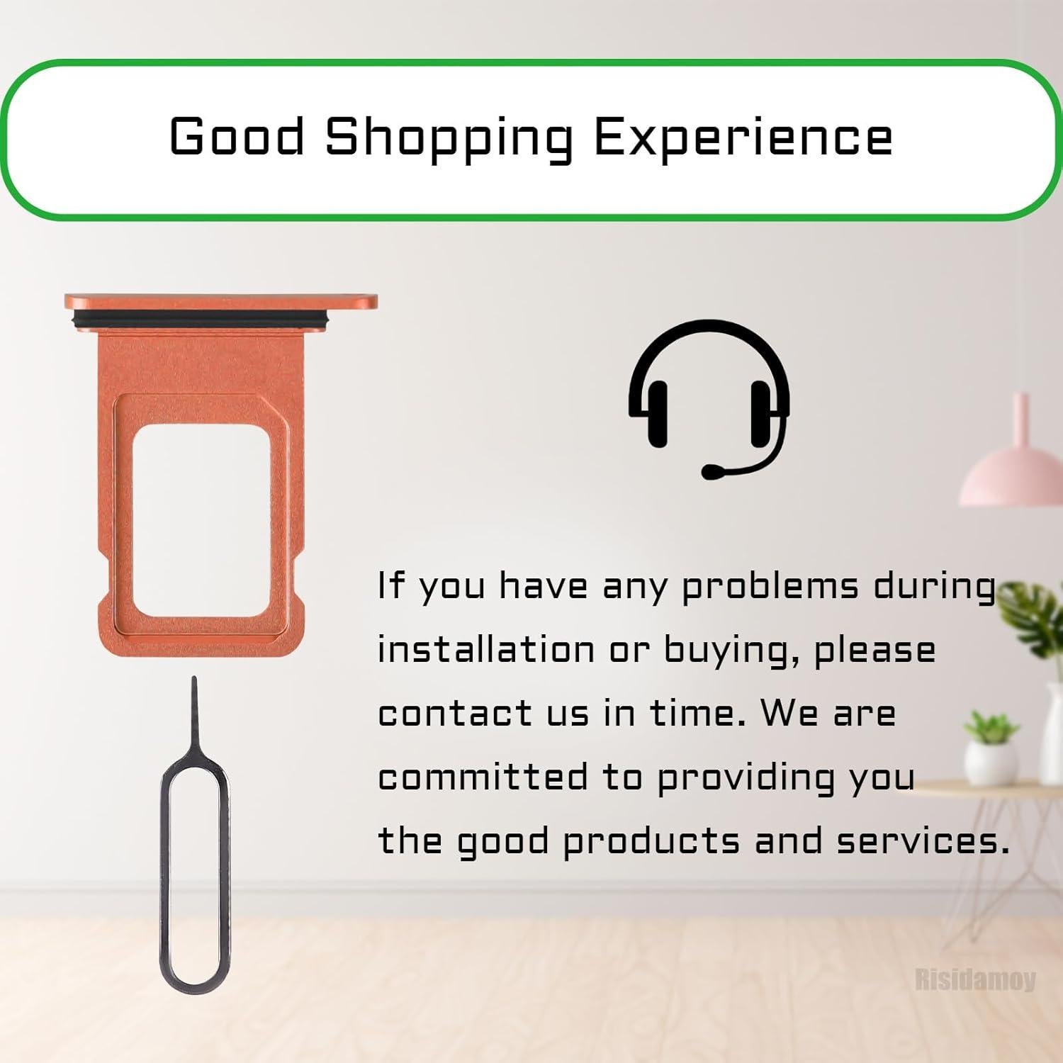 Bandeja de Tarjeta SIM Coral para iPhone XR - Reemplazo A1984 A2105 A2106 A2107 A2108