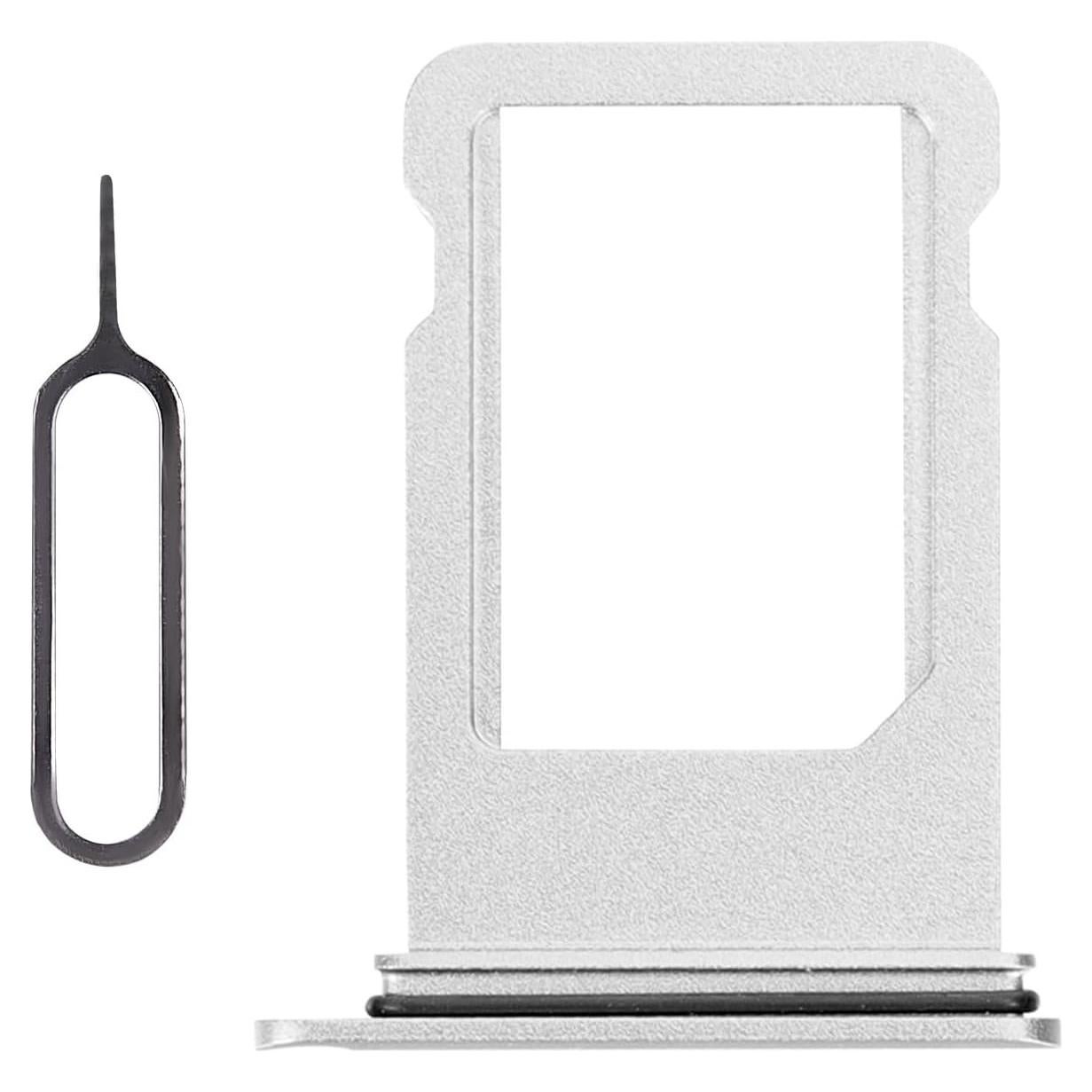 Slot para Tarjeta SIM Plateado para iPhone 8 Plus A1864 A1897 A1898