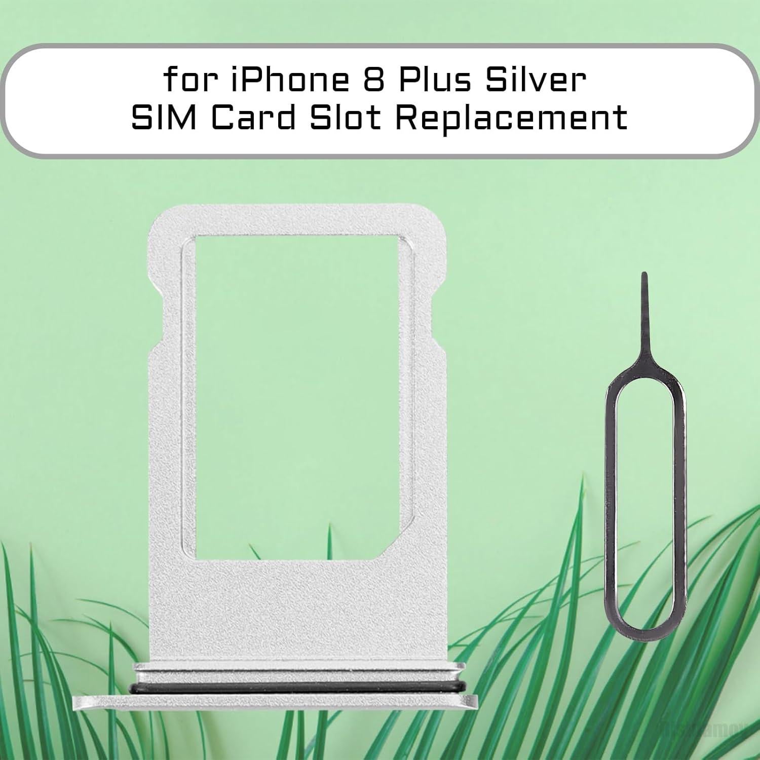Slot para Tarjeta SIM Plateado para iPhone 8 Plus A1864 A1897 A1898