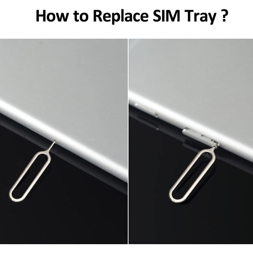 Sim Card Tray Holder Replacement for iPhone Xs 5.8 inch 2018 with Rubber Gasket Installed and Sim Pin Gray