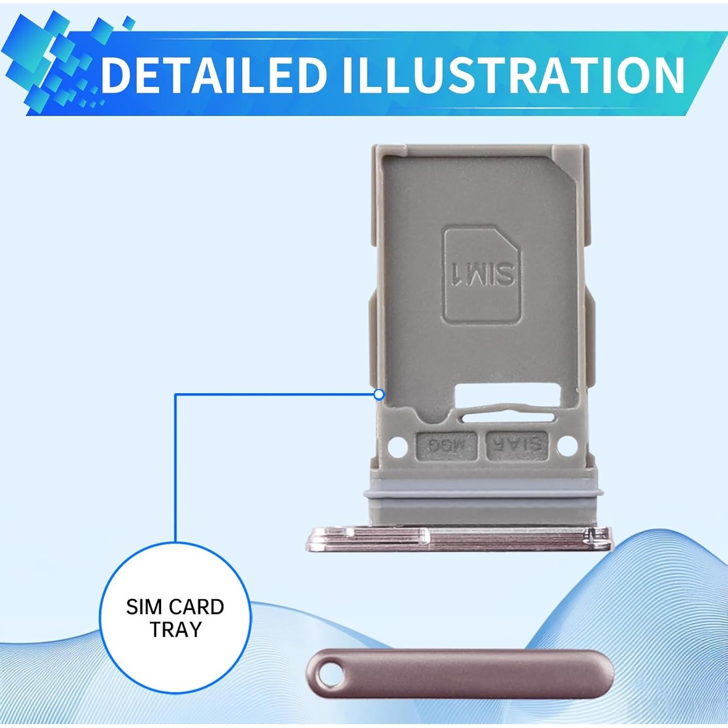 Bandeja de Tarjeta SIM Reemplazo Samsung Galaxy S23+ Plus