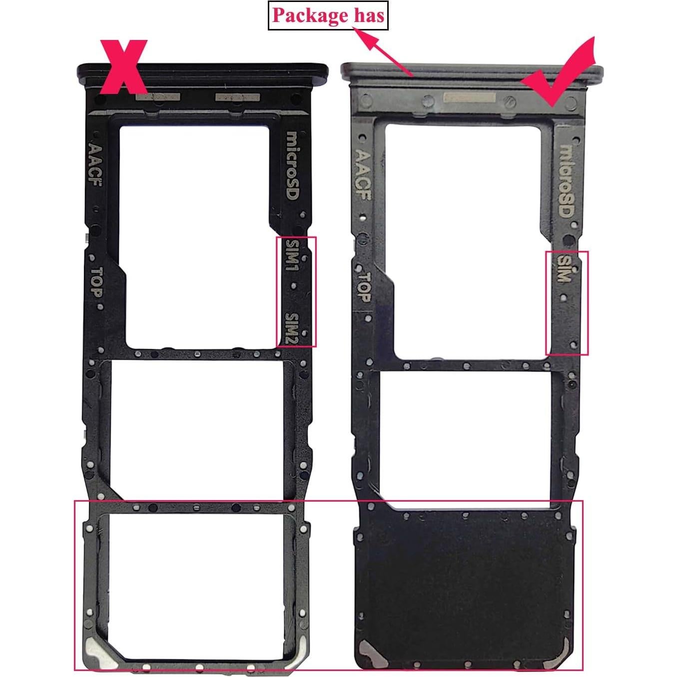 Soporte Bandeja SIM Un Solo SIM Ubrokeifixit Galaxy A13 5G Negro