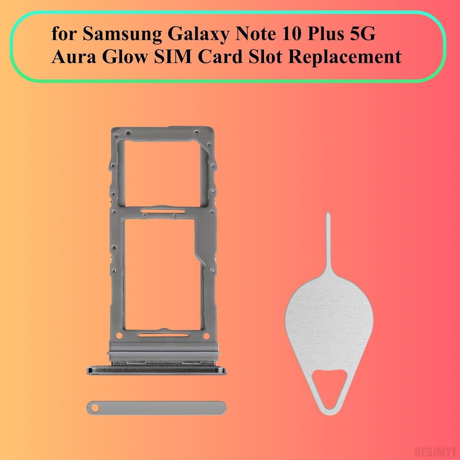 Bandeja SIM Reemplazo Samsung Galaxy Note 10 Plus 5G Aura Glow