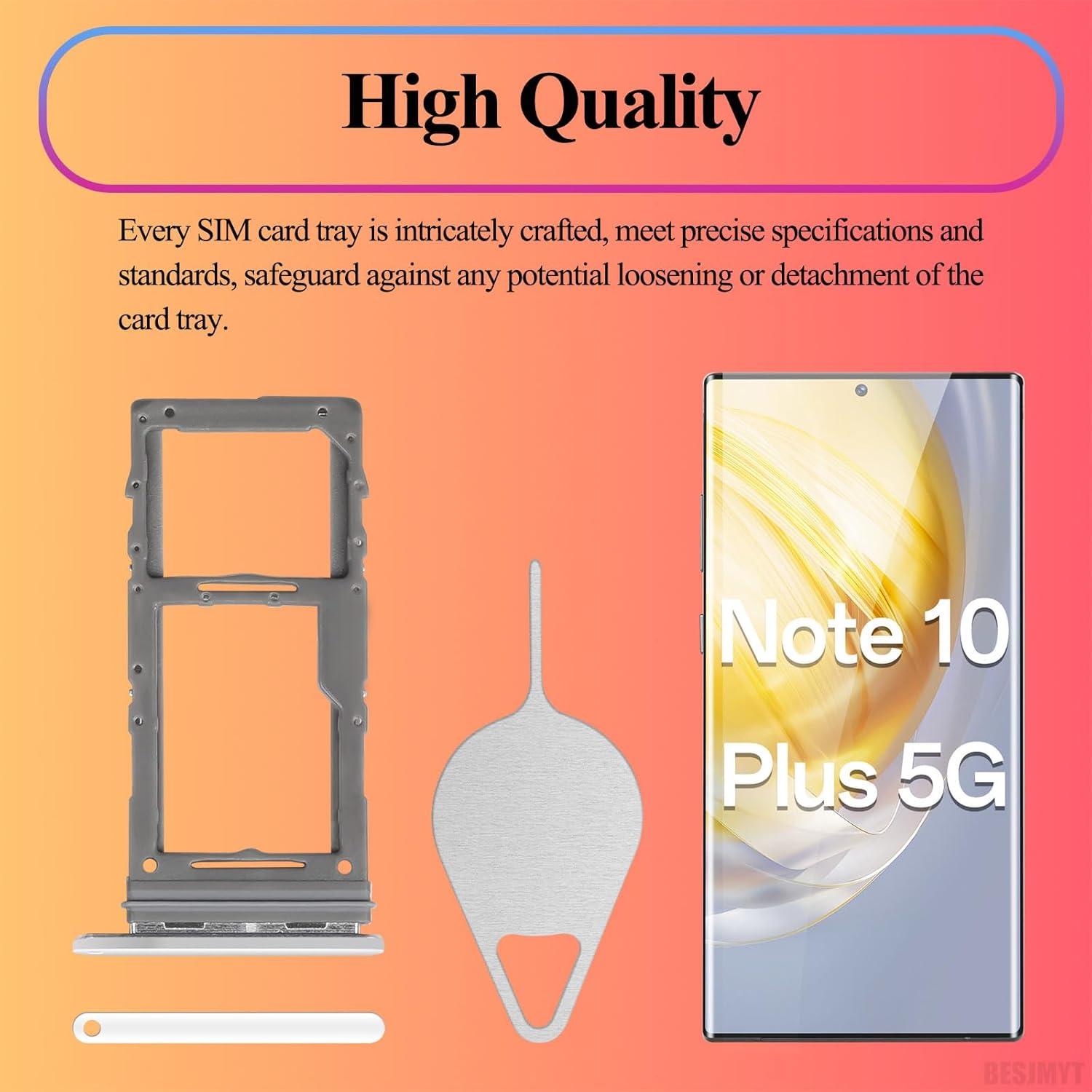 Bandeja SIM Reemplazo Samsung Galaxy Note 10 Plus 5G Aura Glow