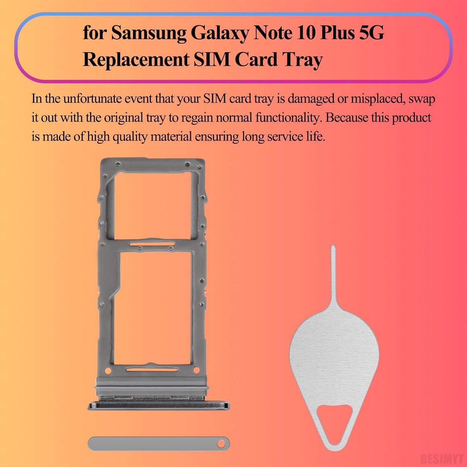 Bandeja SIM Reemplazo Samsung Galaxy Note 10 Plus 5G Aura Glow