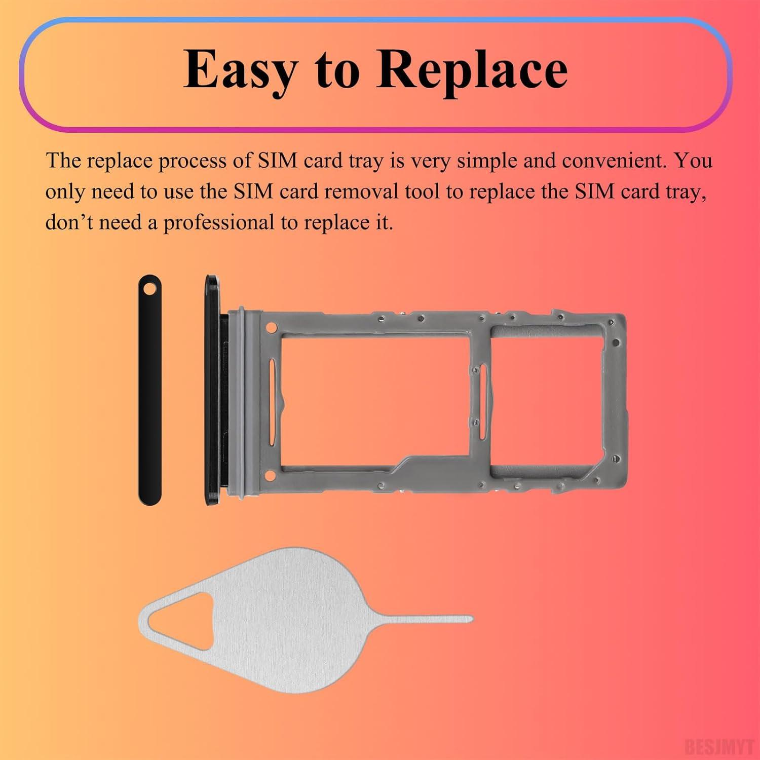 Bandeja de Tarjeta SIM Reemplazo Samsung Galaxy Note 10 Plus - Negro